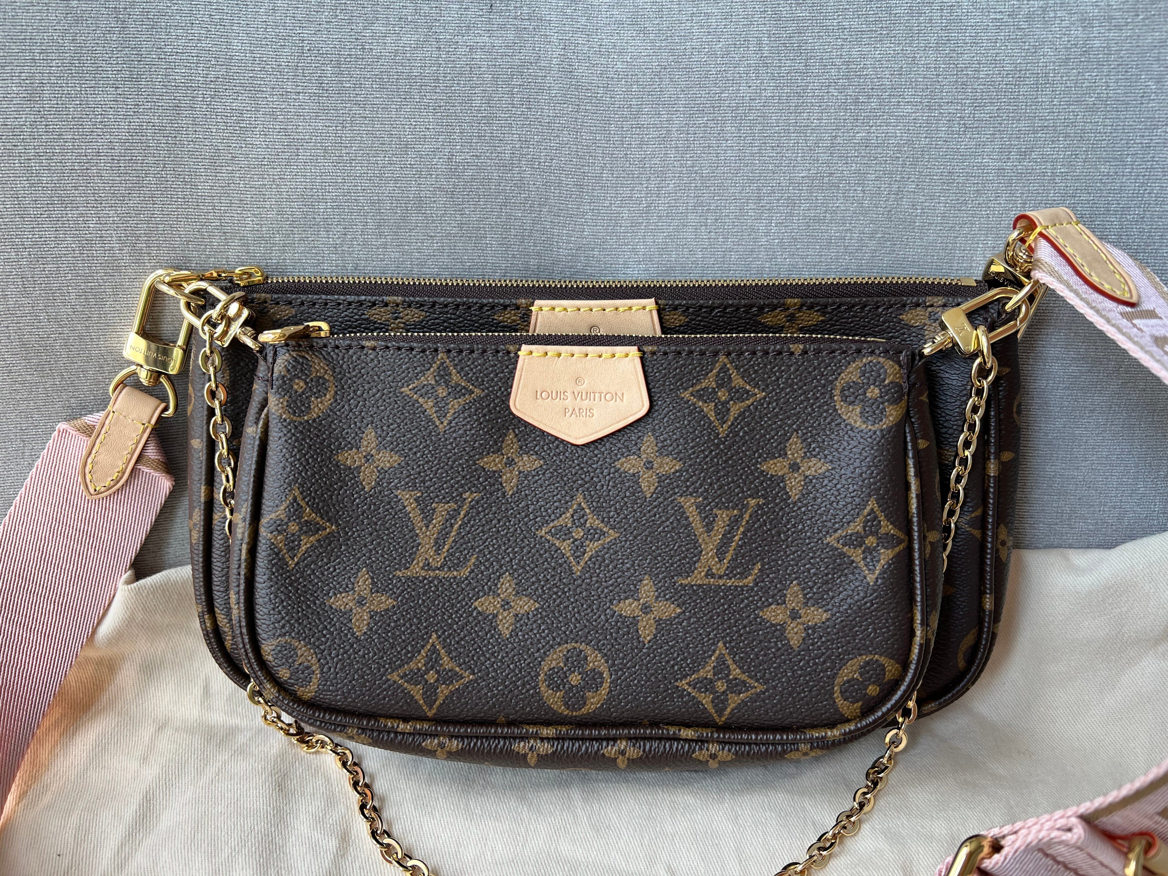 Louis Vuitton Multi Pochette Accessoires Rose Chiaro (RRP £1830)
