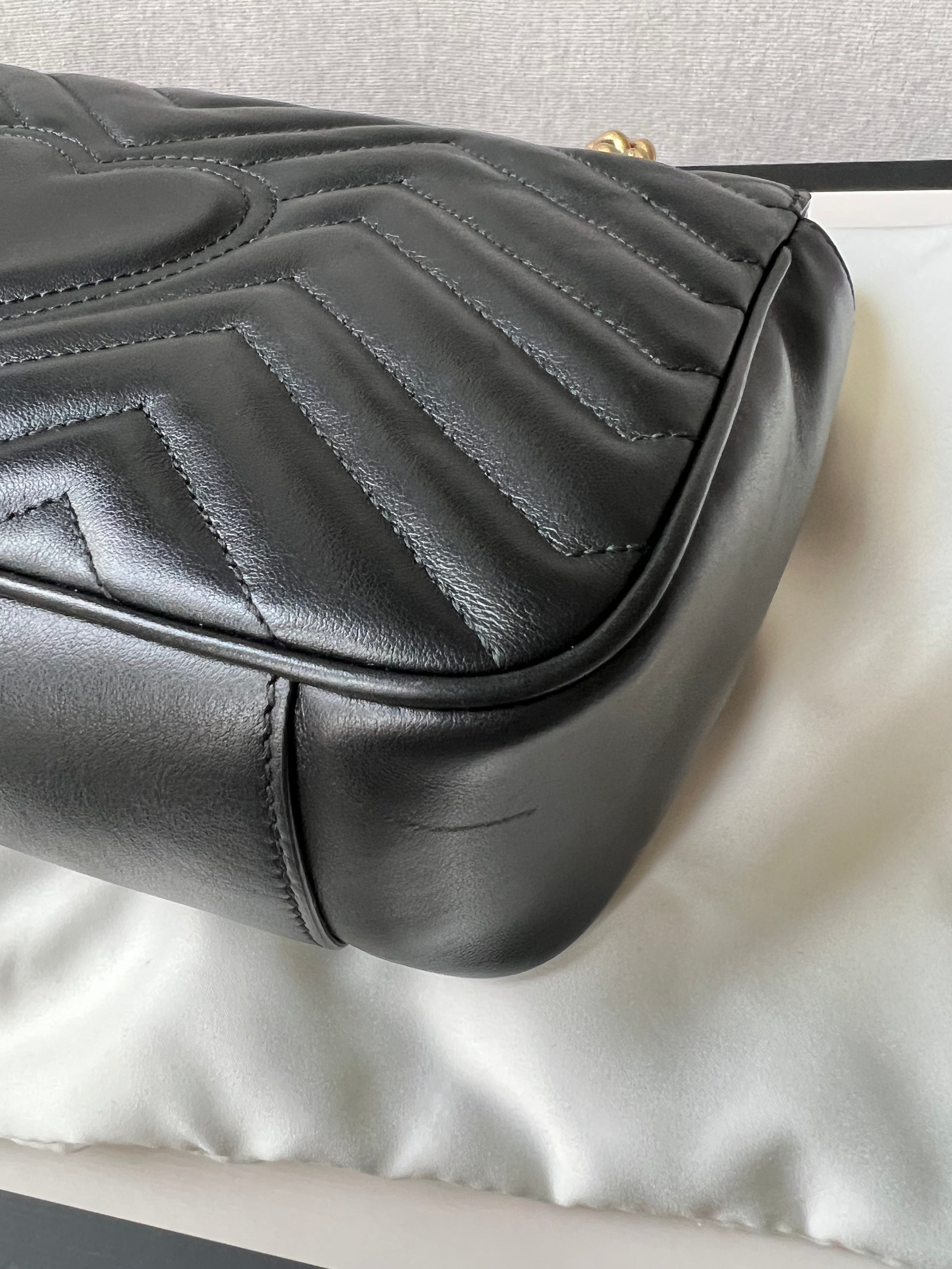 Gucci GG Black Marmont Small Shoulder Bag (RRP £1800)