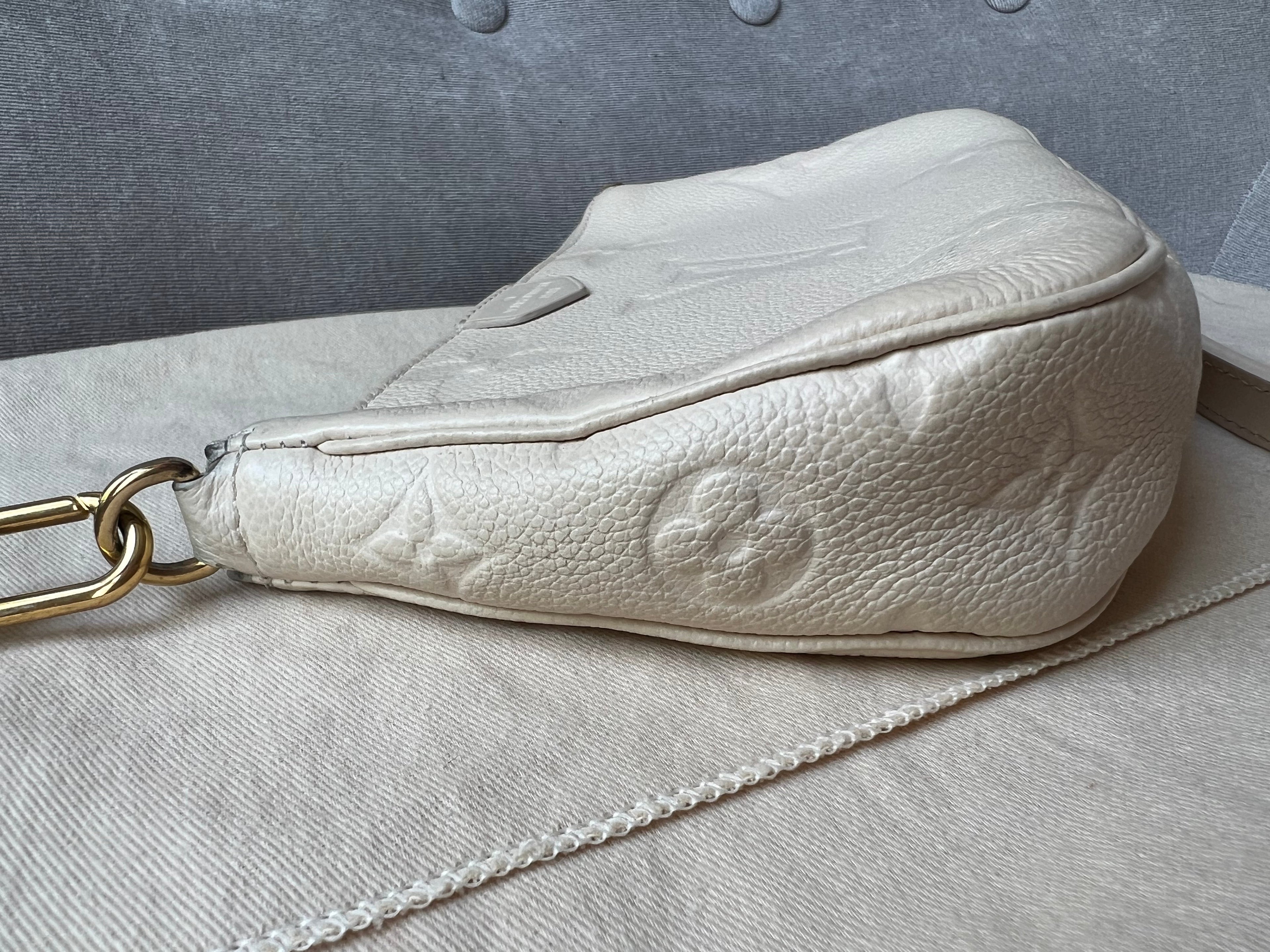 Louis Vuitton Multi Pochette Accessoires Creme Empreinte (RRP £2110)