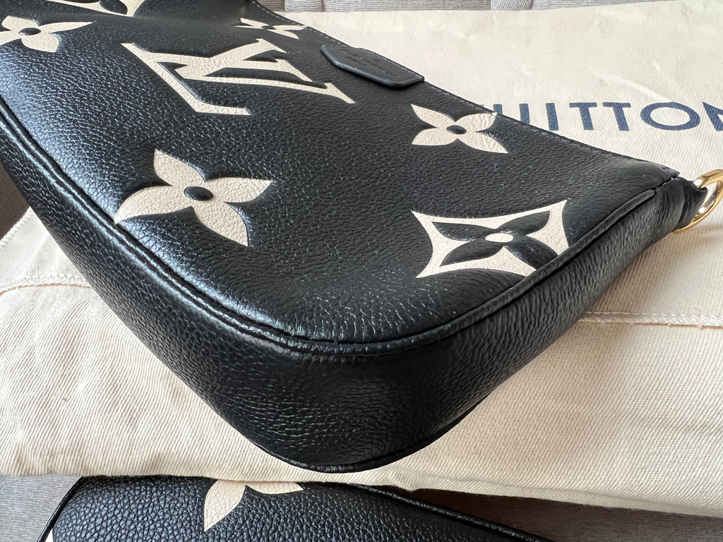Louis Vuitton Multi Pochette Accessoires Black Beige Empreinte (RRP £2120)