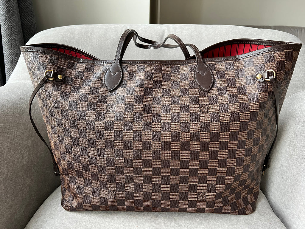 Louis Vuitton Neverfull GM Damier Ebene Cherry Interior (RRP £1,450)
