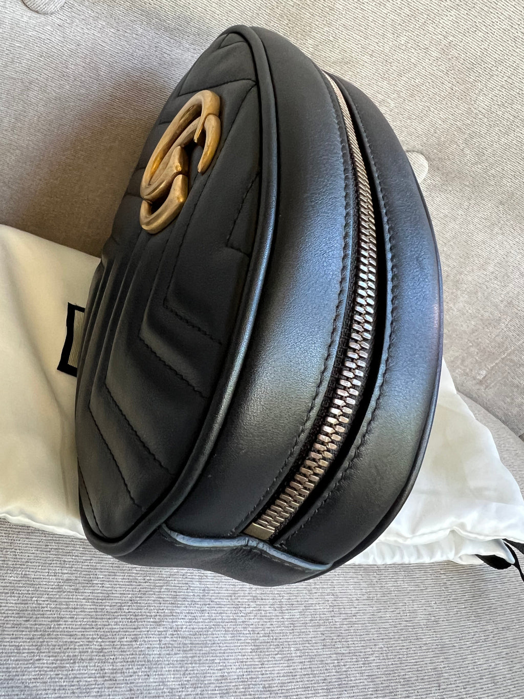 Gucci GG Black Marmont Belt Bag