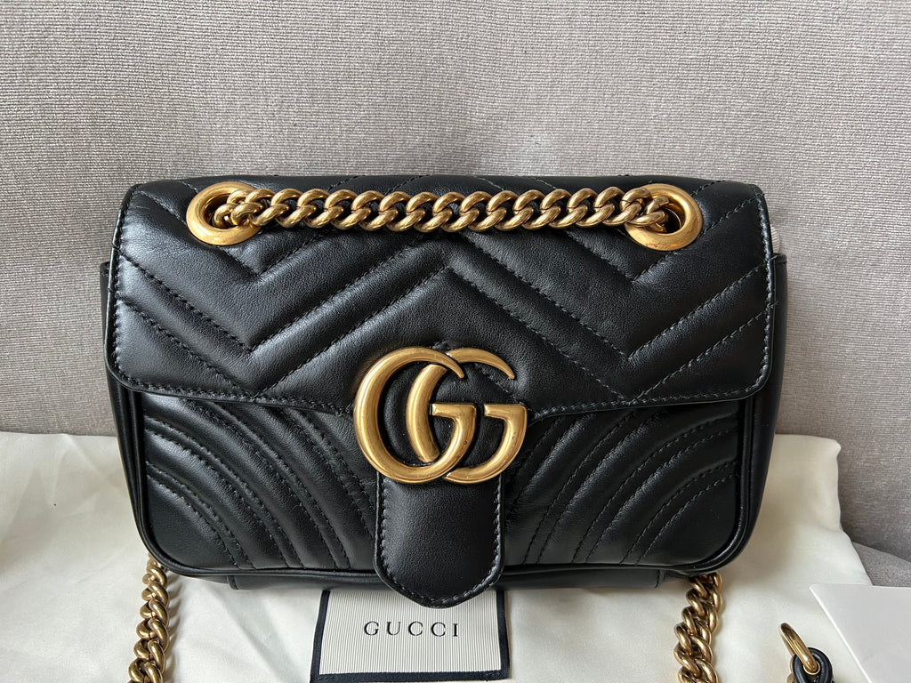 Gucci GG Black Marmont Mini Shoulder Bag (RRP £1,700)