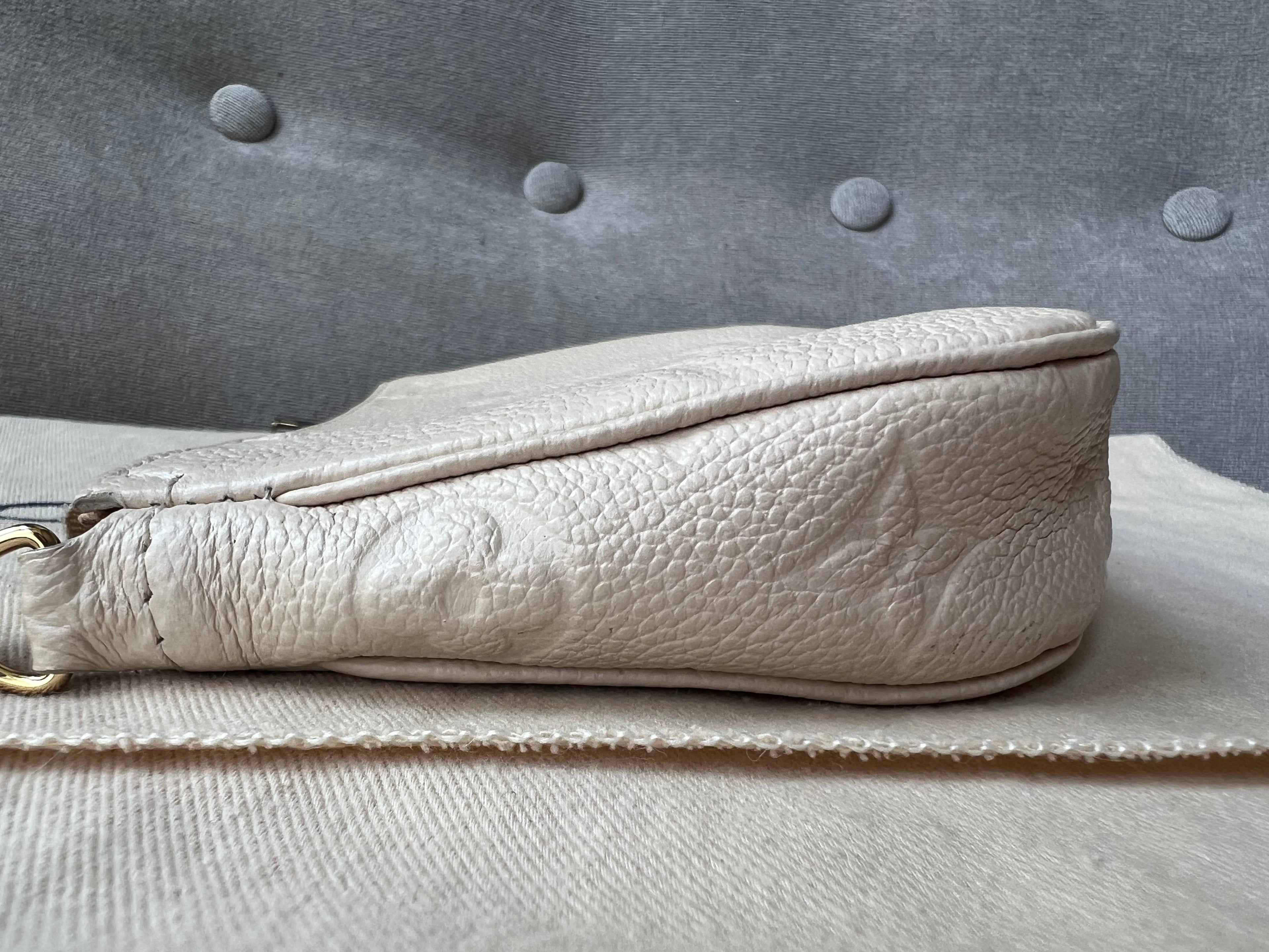 Louis Vuitton Multi Pochette Accessoires Creme Empreinte (RRP £2110)