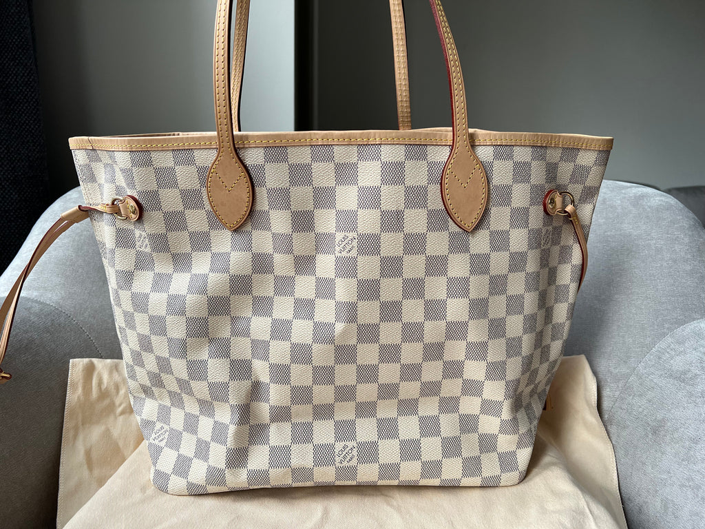 Louis Vuitton Neverfull MM  Damier Azur (RRP £1,410)
