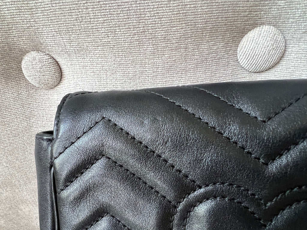 Gucci GG Black Marmont Super Mini Shoulder Bag