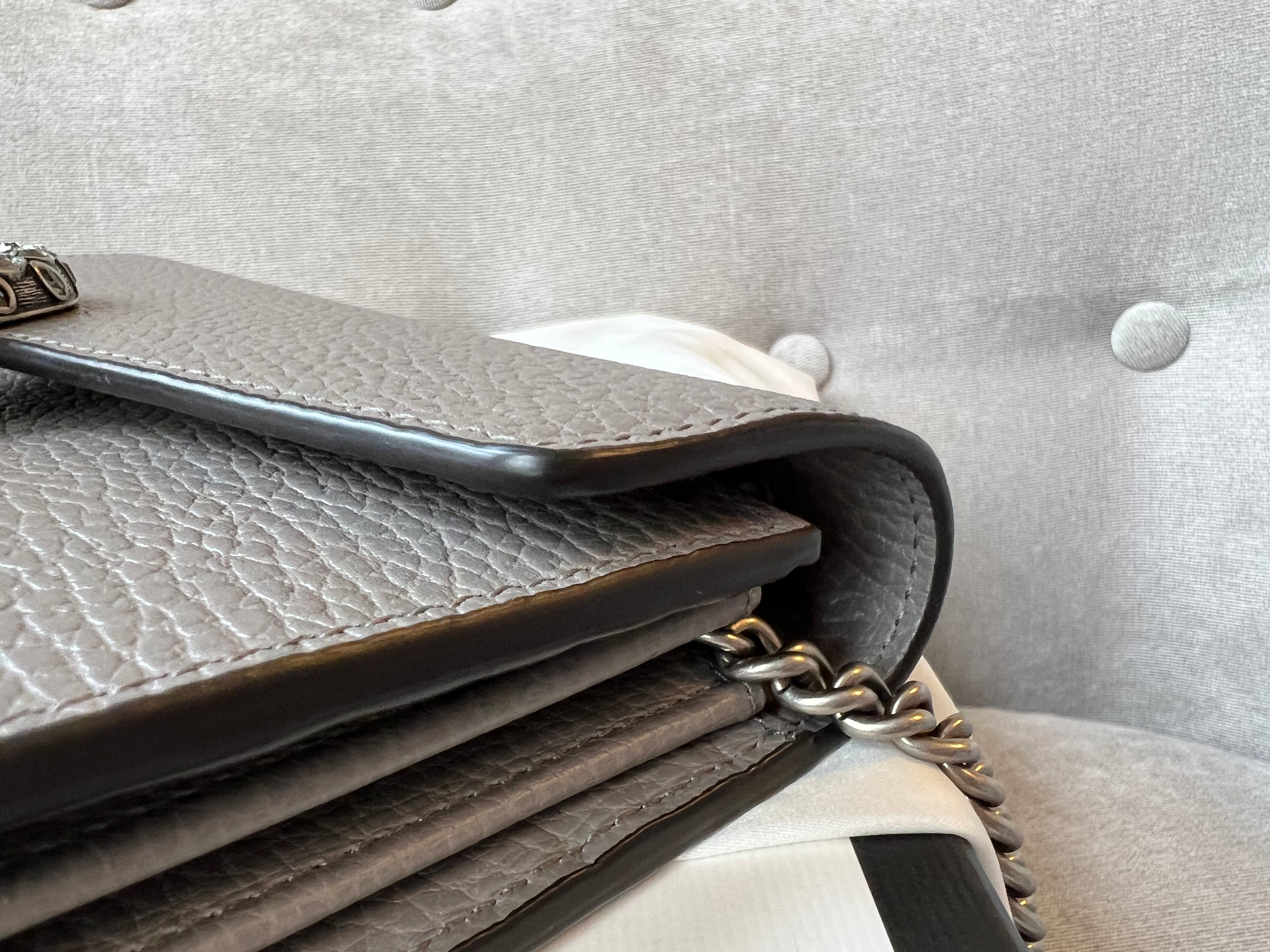 Gucci Dionysus Grey Mini Chain Bag (RRP £1340)