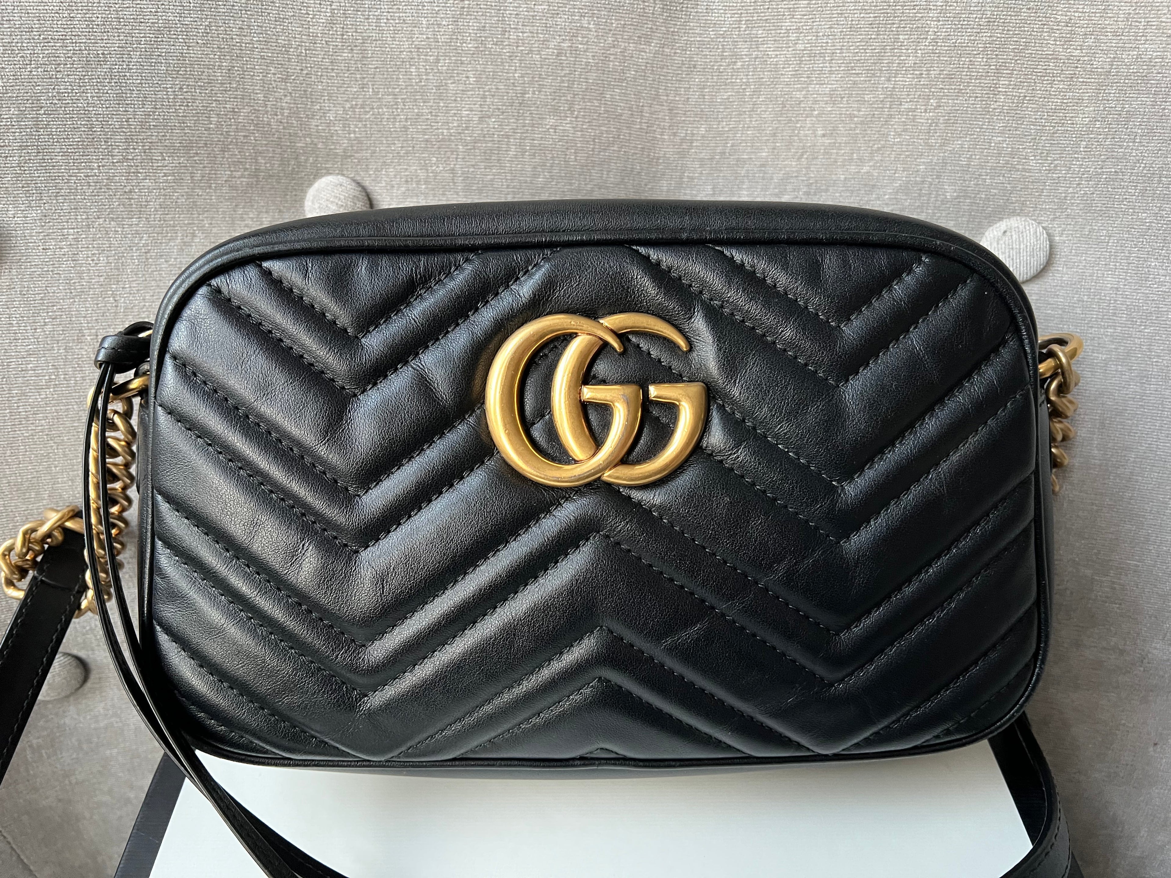 Gucci GG Black Marmont Small Shoulder Bag (RRP £1250)