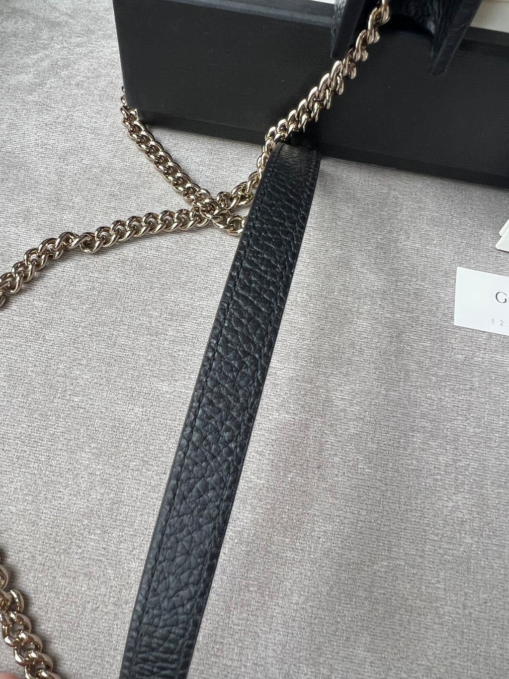 Gucci Black Interlocking Chain Wallet