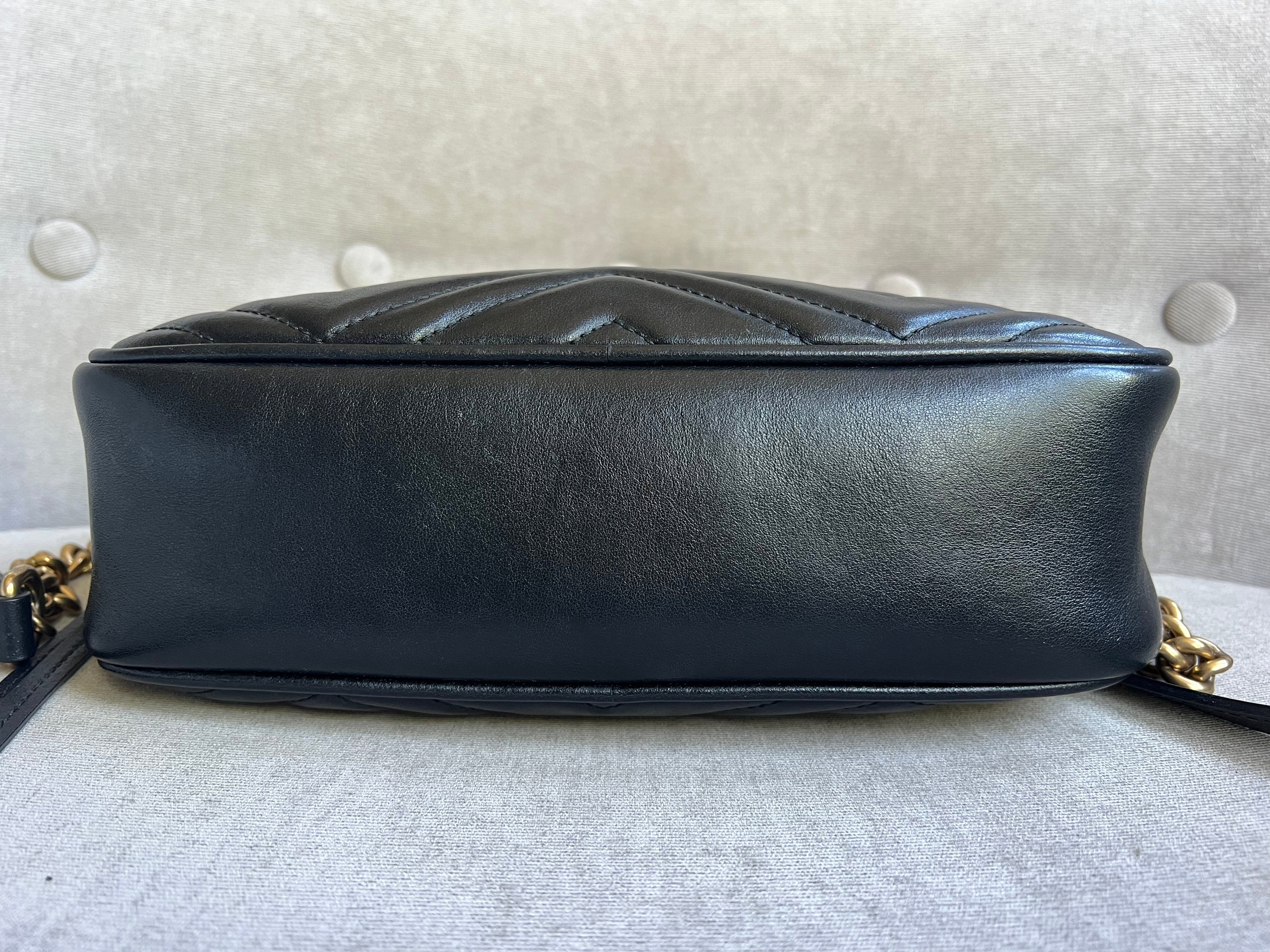 Gucci GG Black Marmont Small Shoulder Bag