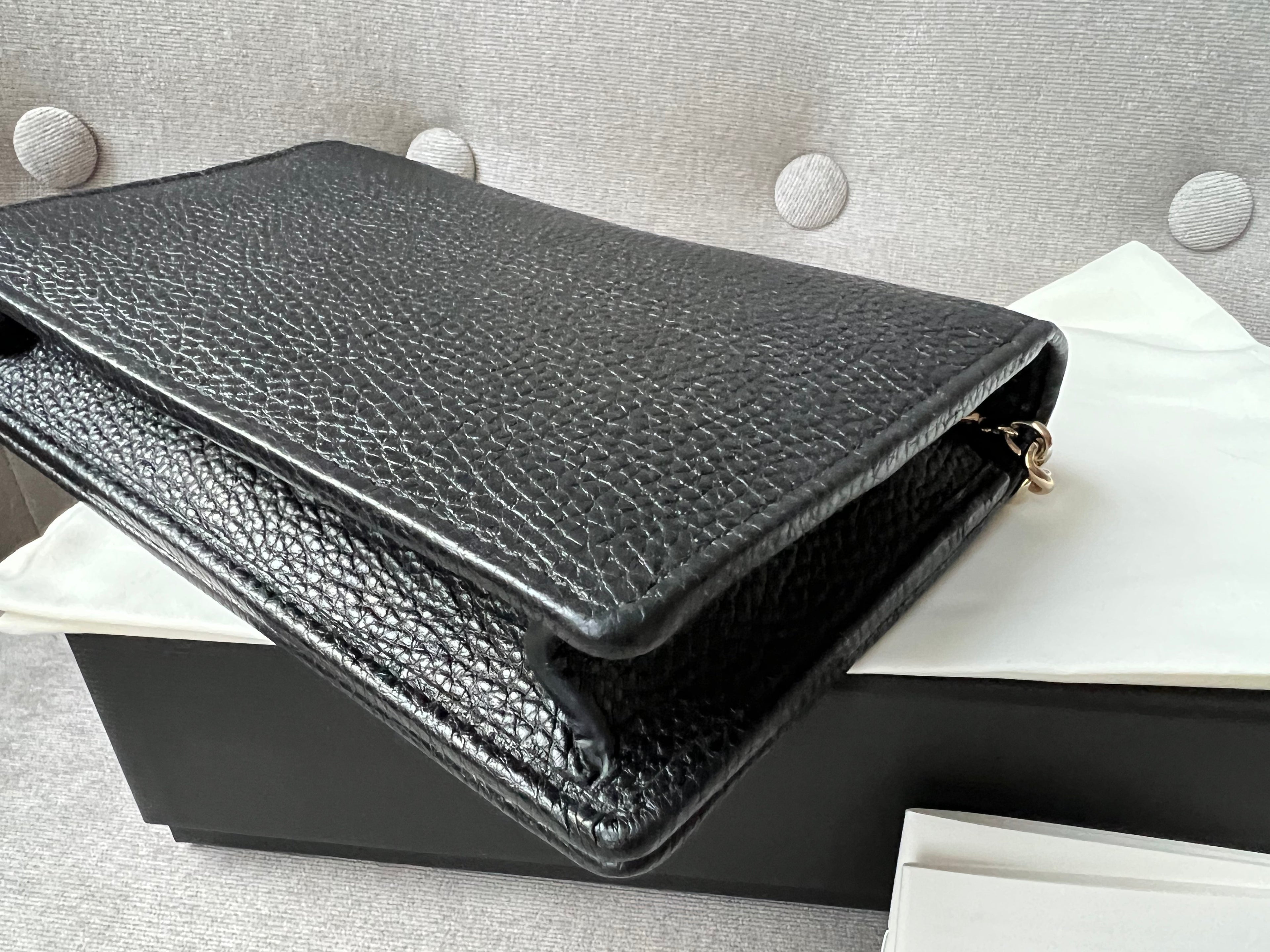 Gucci Black Soho Chain Wallet