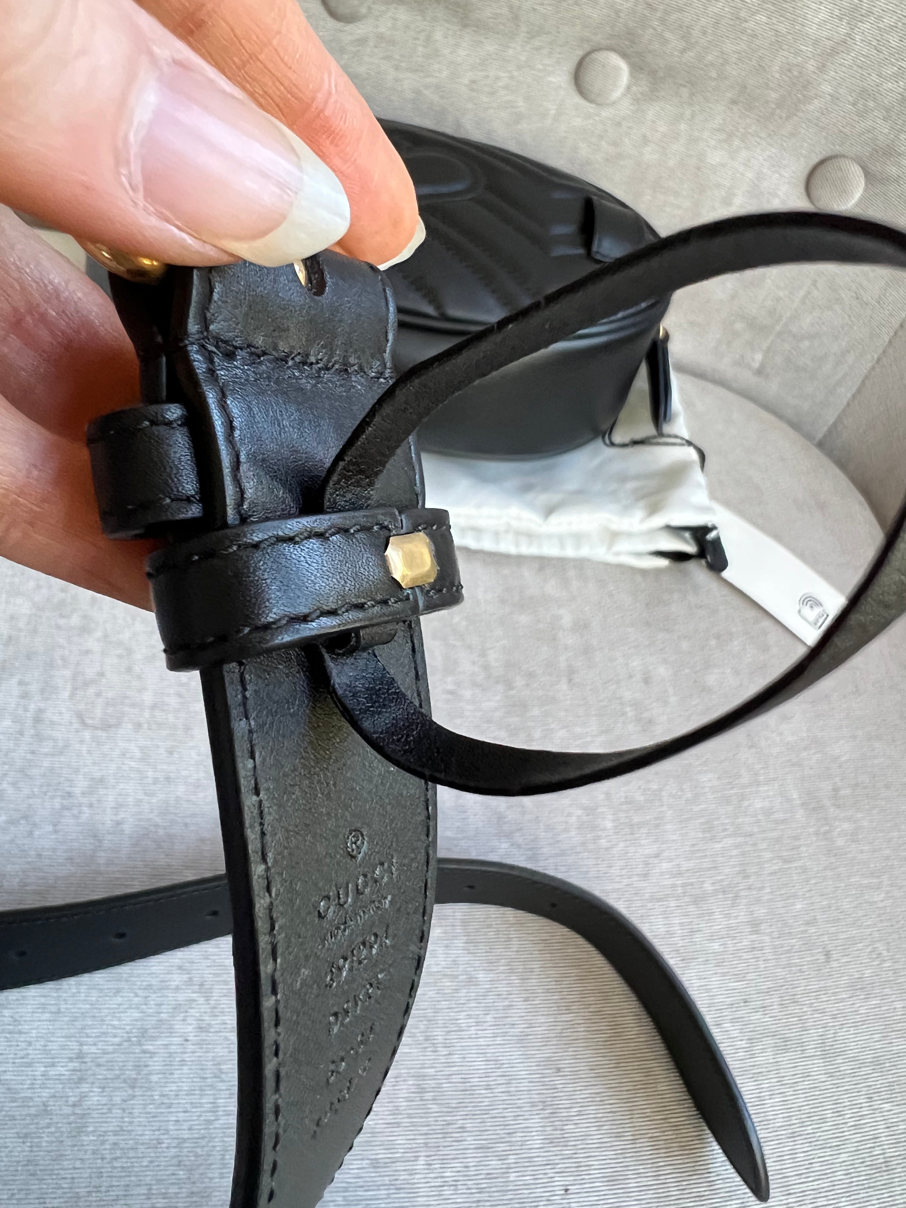Gucci GG Black Marmont Belt Bag