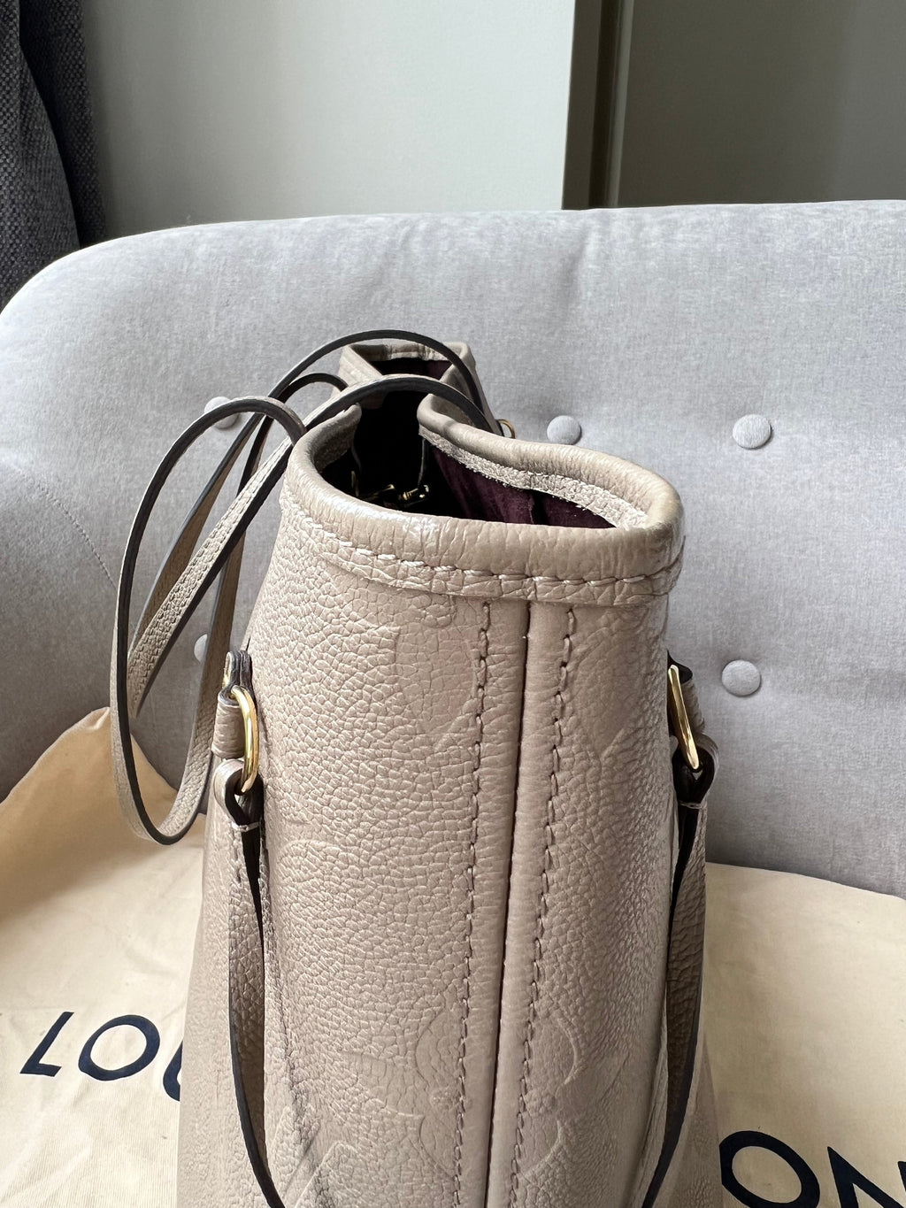 Louis Vuitton Neverfull MM Dune Empreinte (RRP £1,940)