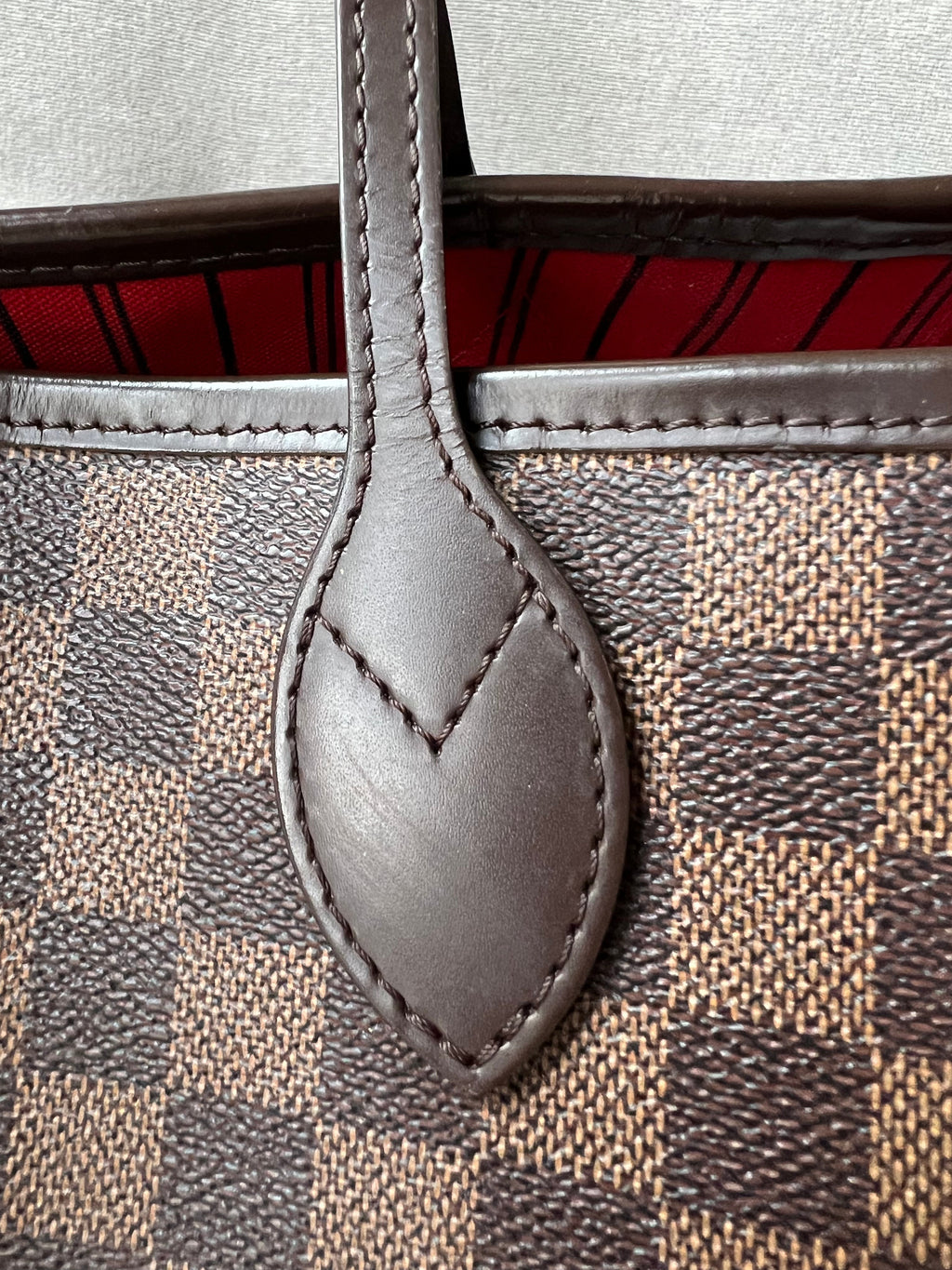Louis Vuitton Neverfull GM Damier Ebene Cherry Interior (RRP £1,450)