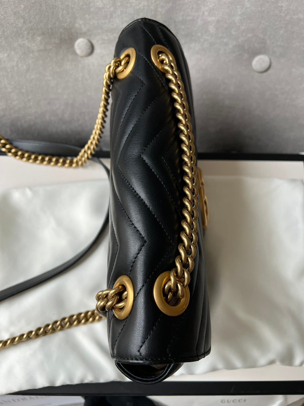 Gucci GG Black Marmont Small Shoulder Bag (RRP £1800)
