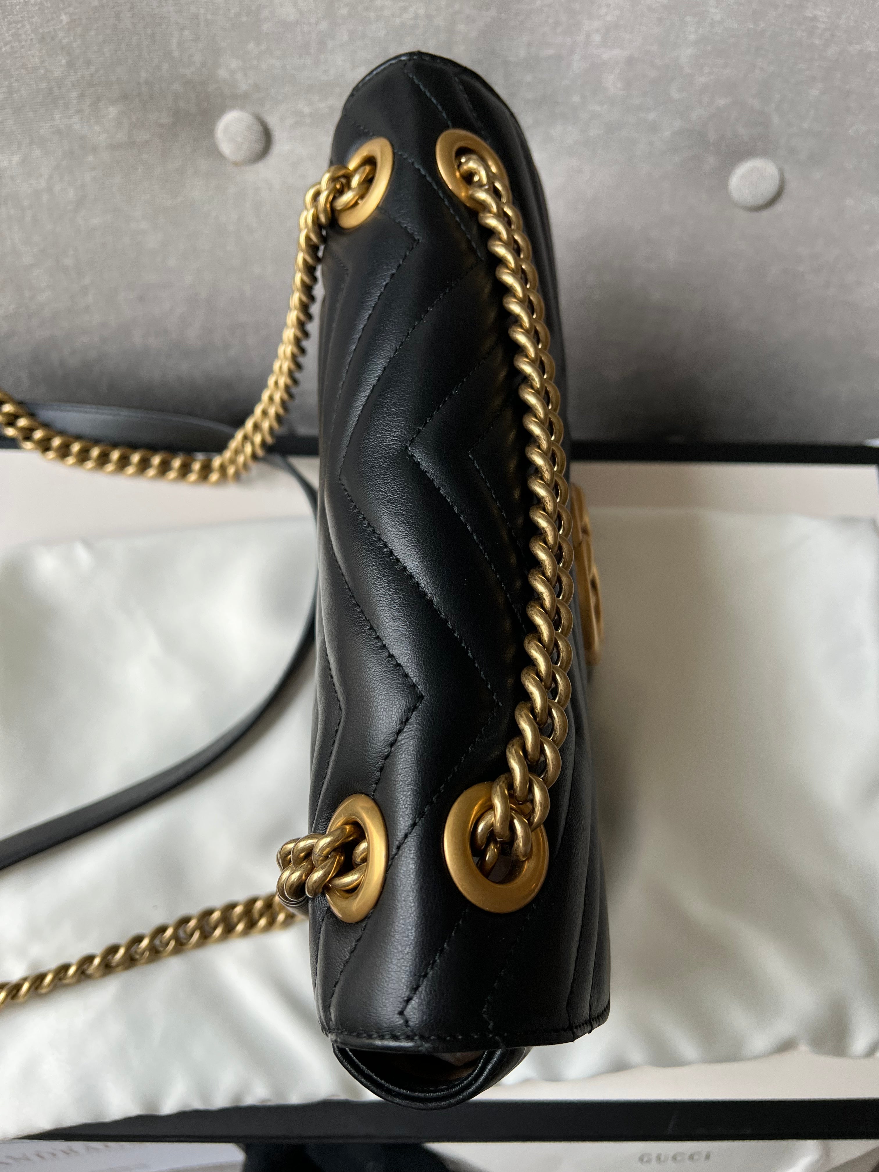 Gucci GG Black Marmont Small Shoulder Bag (RRP £1800)