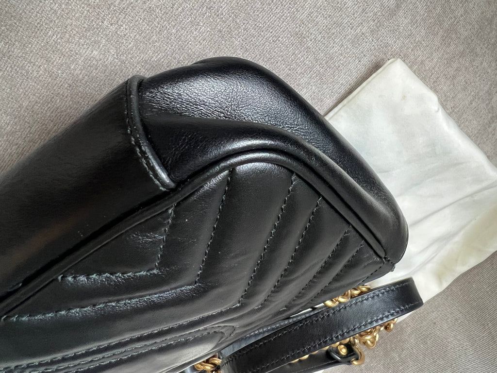Gucci GG Black Marmont Mini Shoulder Bag (RRP £1,700)