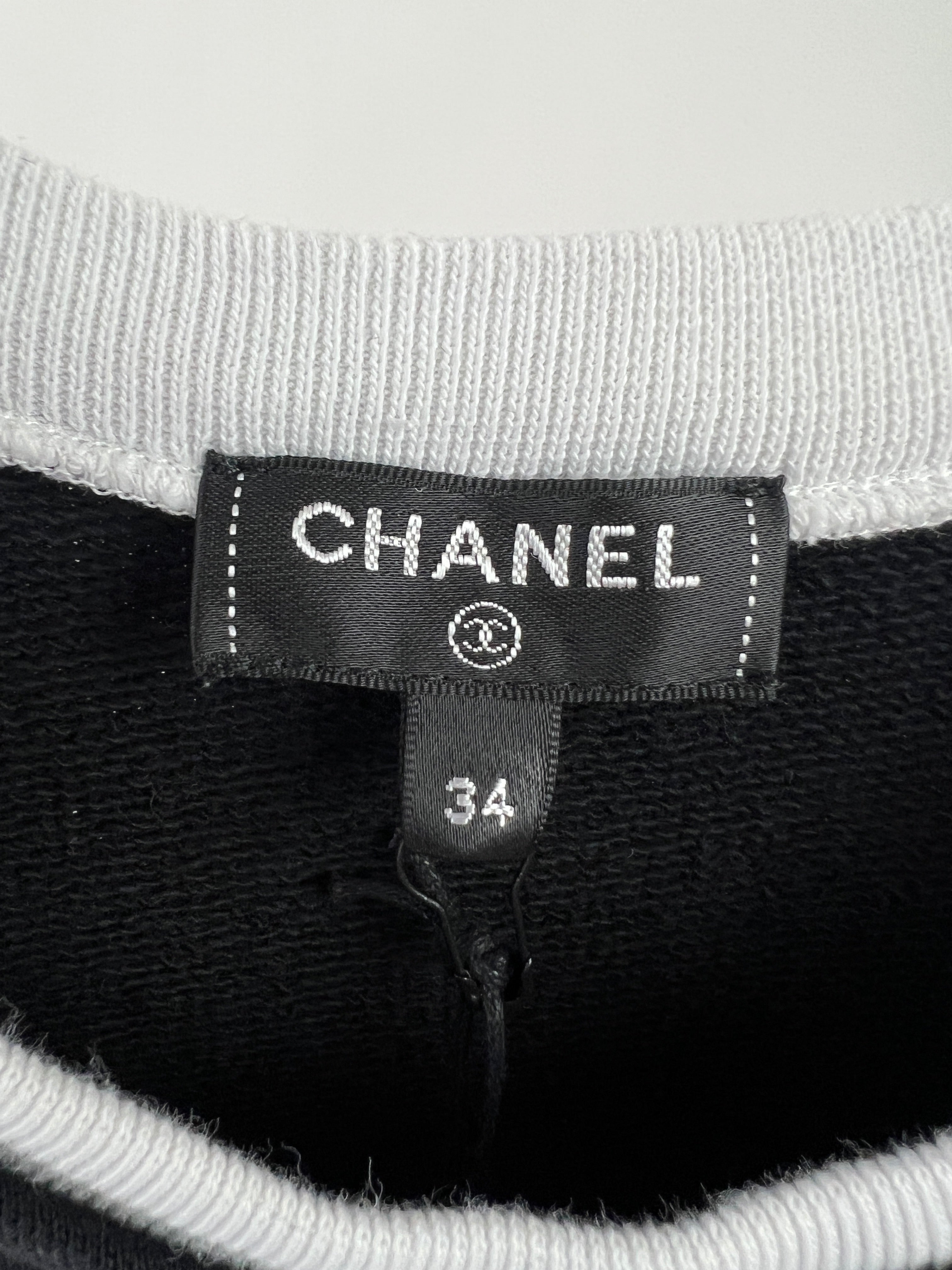 Chanel 21S Black and Pink No5 Tank Top Size FR 34 (UK 6)