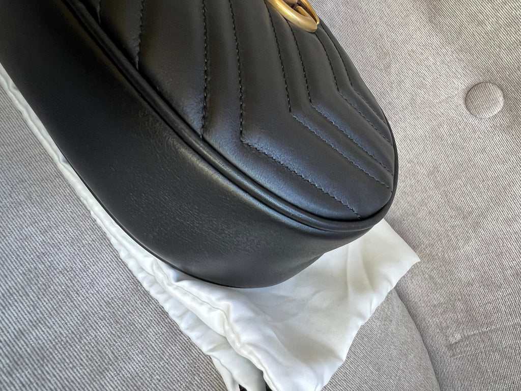Gucci GG Black Marmont Belt Bag