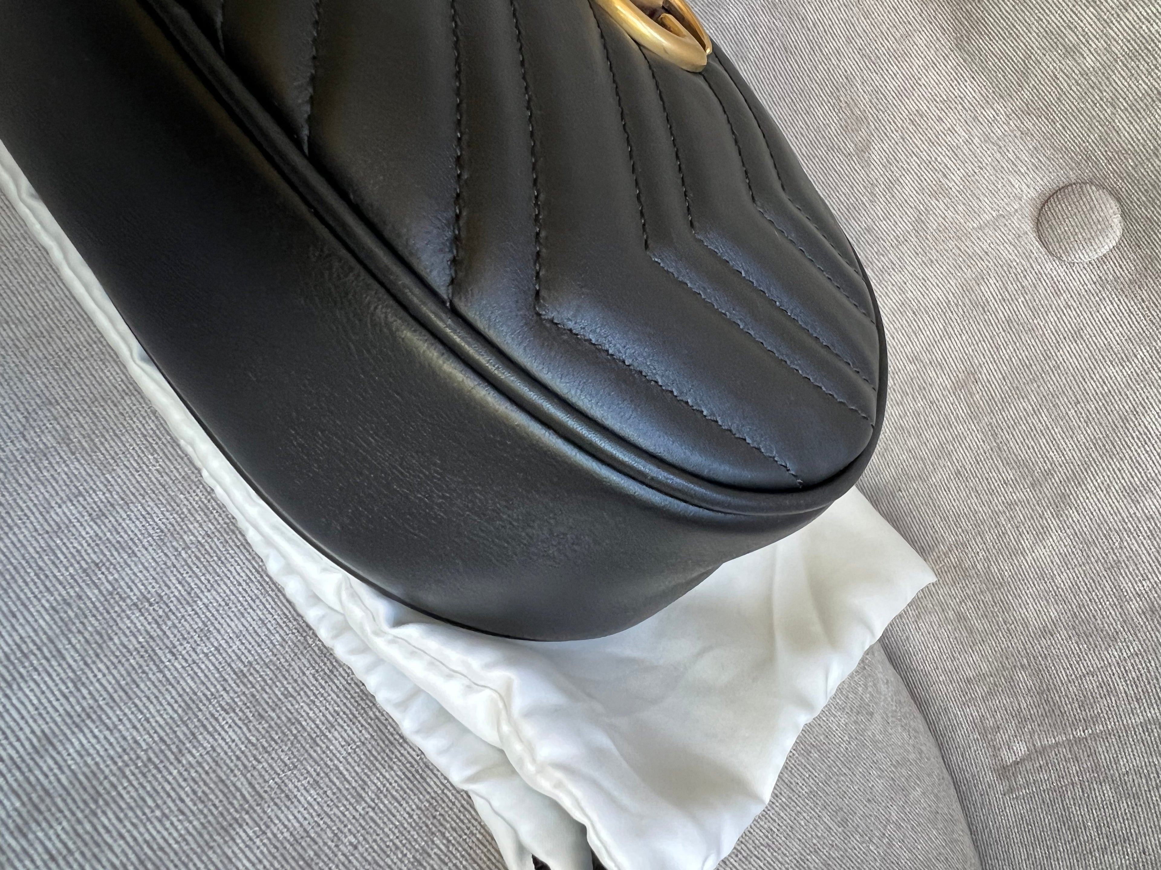 Gucci GG Black Marmont Belt Bag