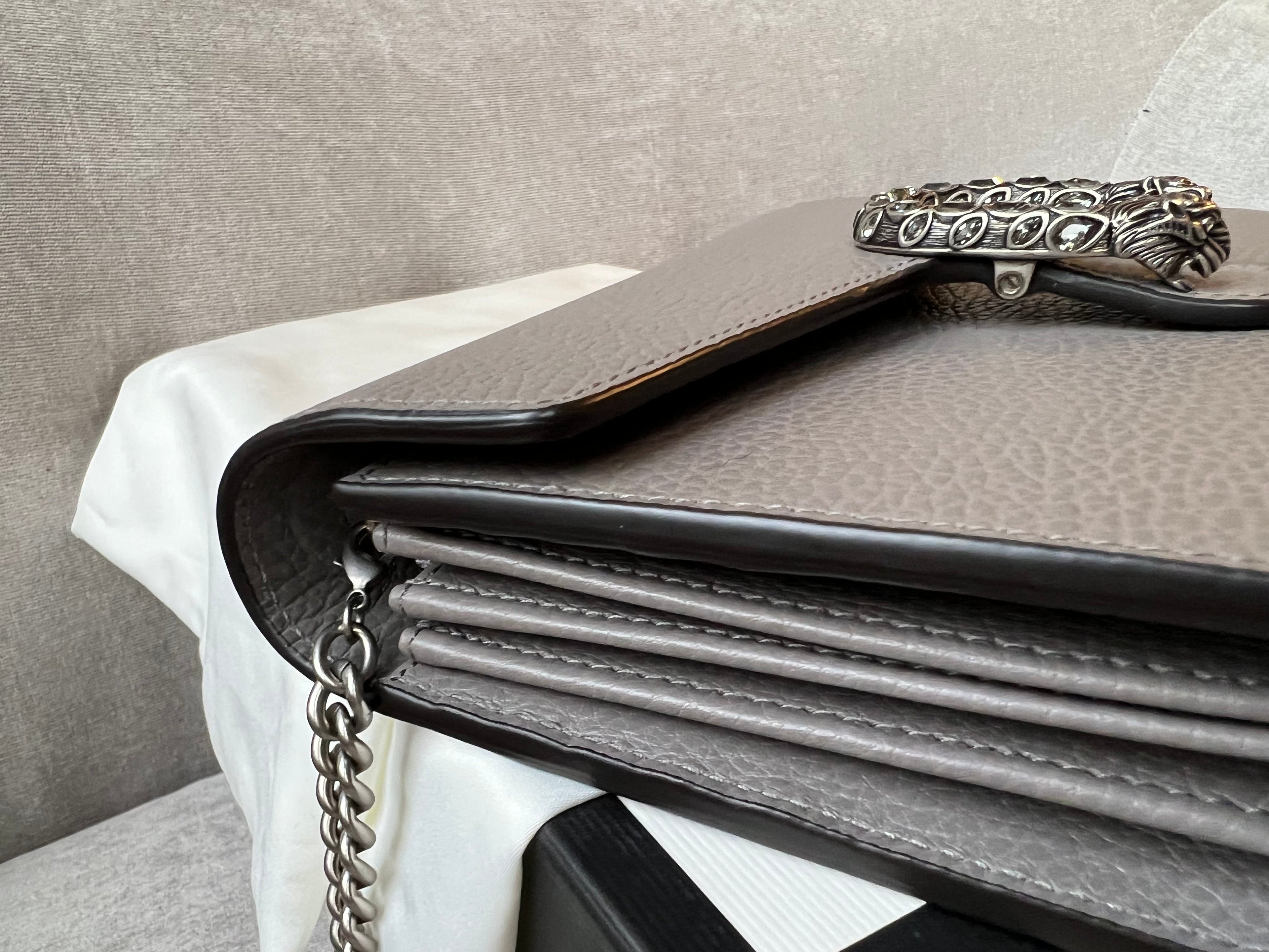 Gucci Dionysus Grey Mini Chain Bag (RRP £1340)