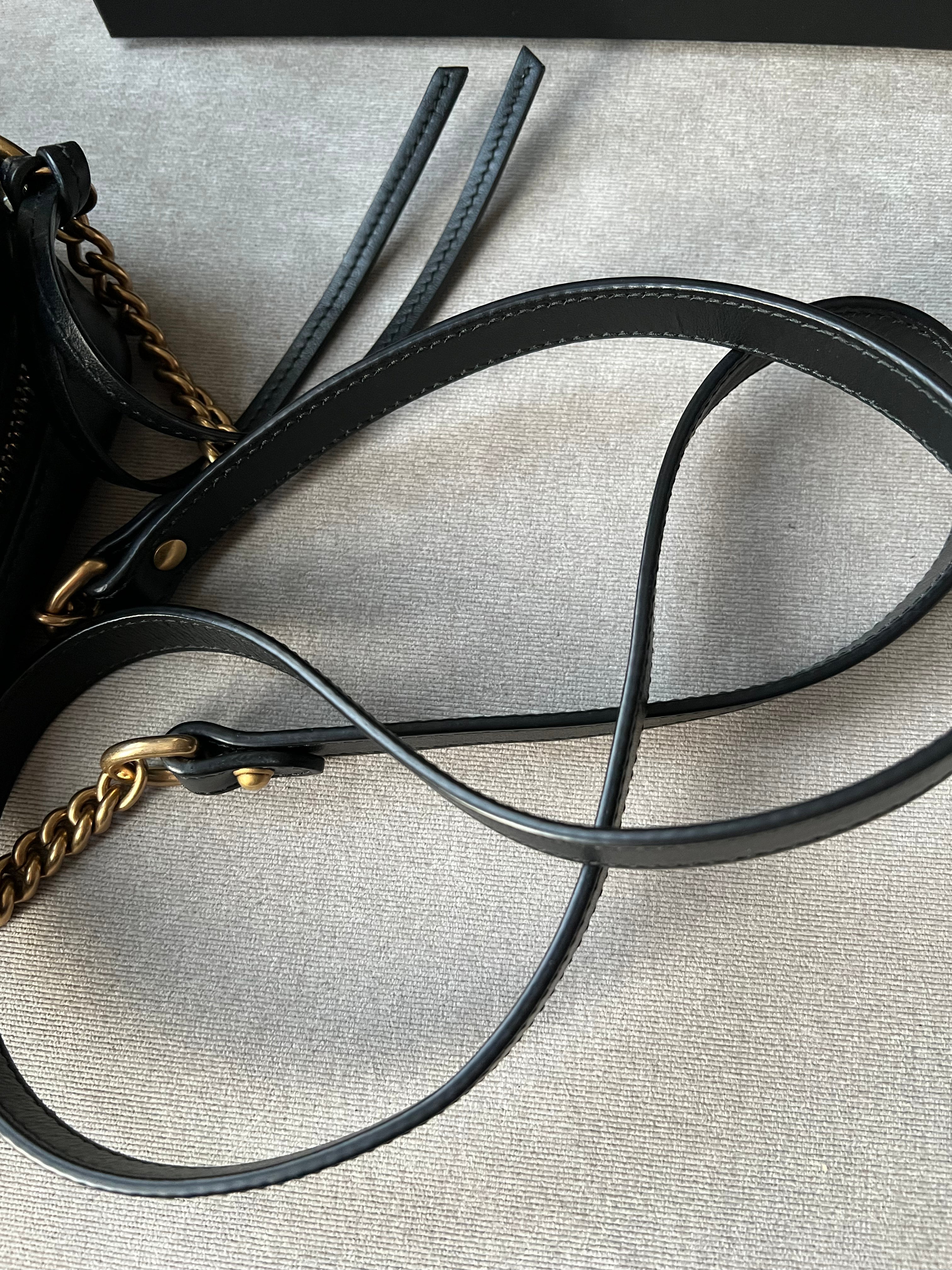 Gucci GG Black Marmont Mini Shoulder Bag (RRP £1,160)