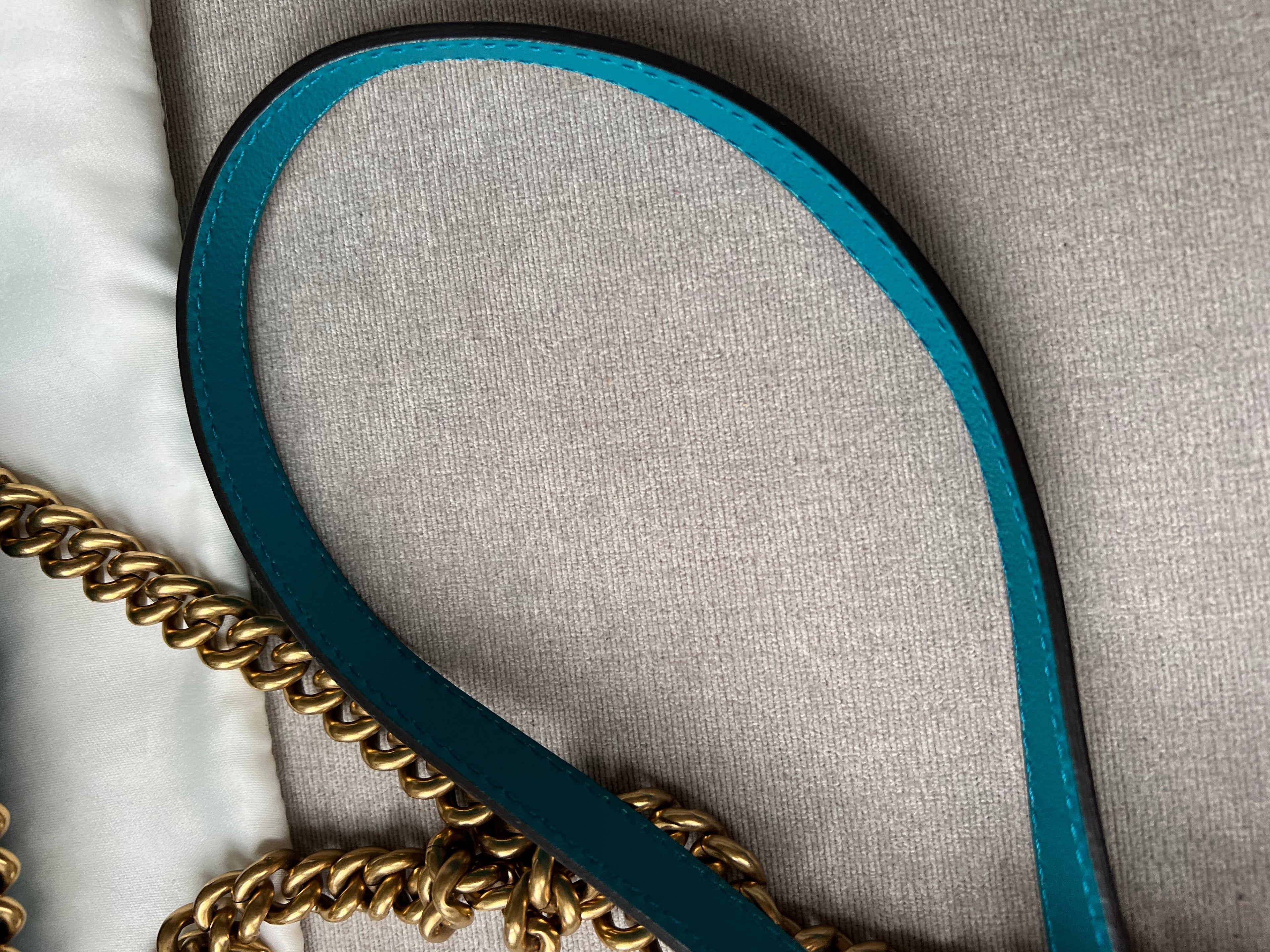Gucci GG Mini Velvet Marmont Mini Shoulder Bag