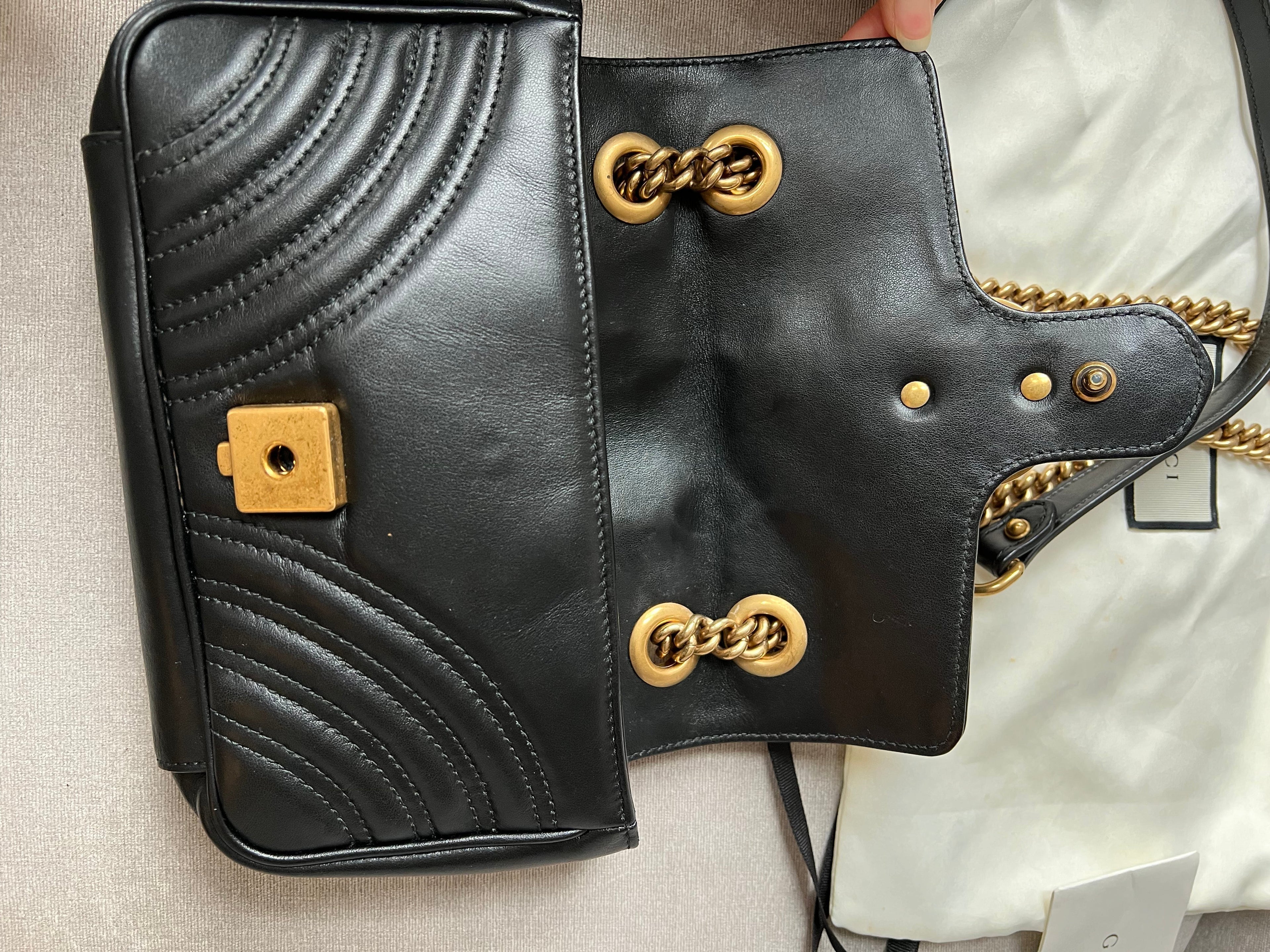 Gucci GG Black Marmont Mini Shoulder Bag (RRP £1,700)
