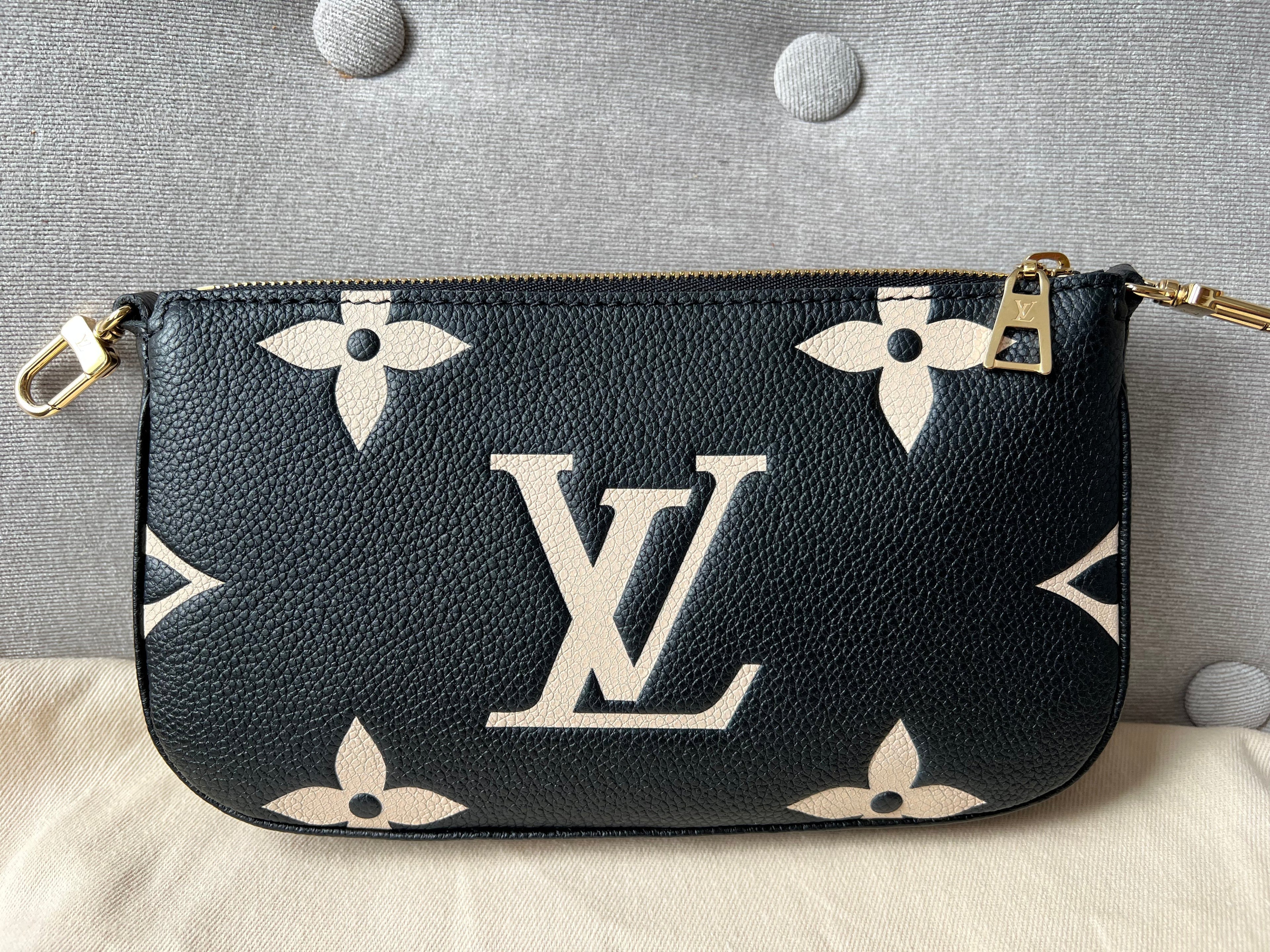 Louis Vuitton Multi Pochette Accessoires Black Beige Empreinte (RRP £2120)