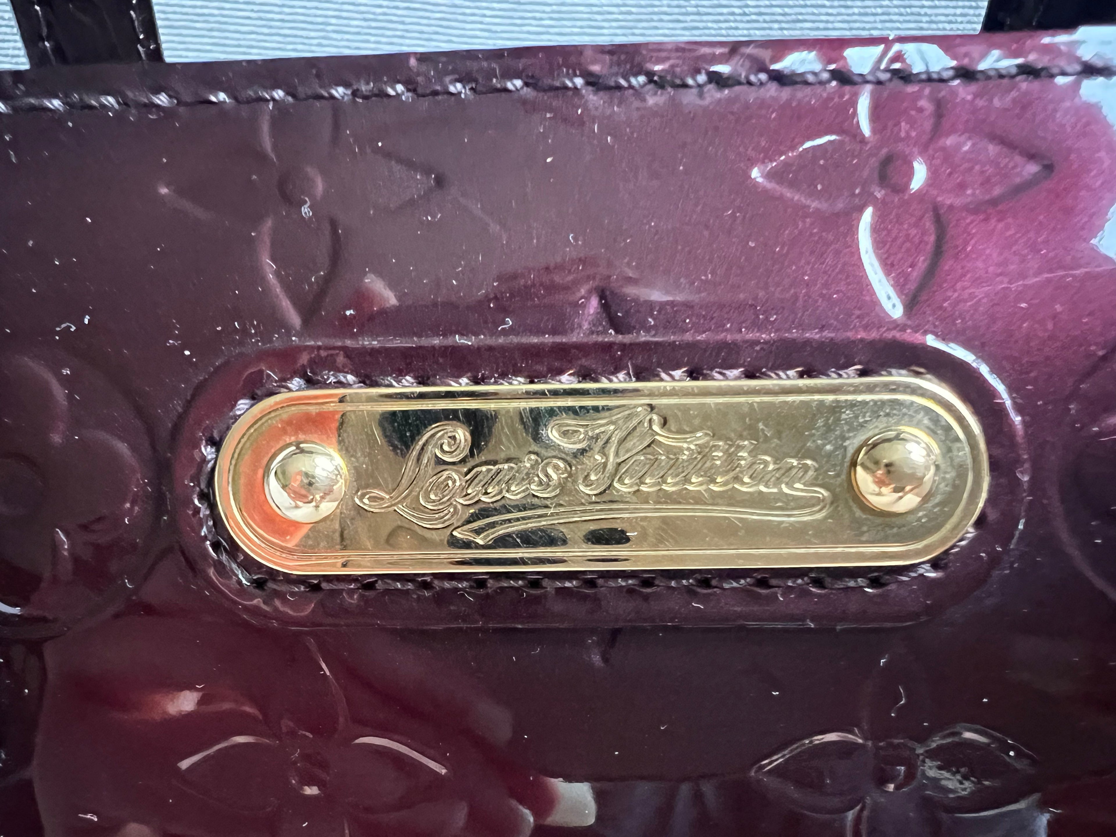 Louis Vuitton Wilshire Amarante Vernis Patent Leather
