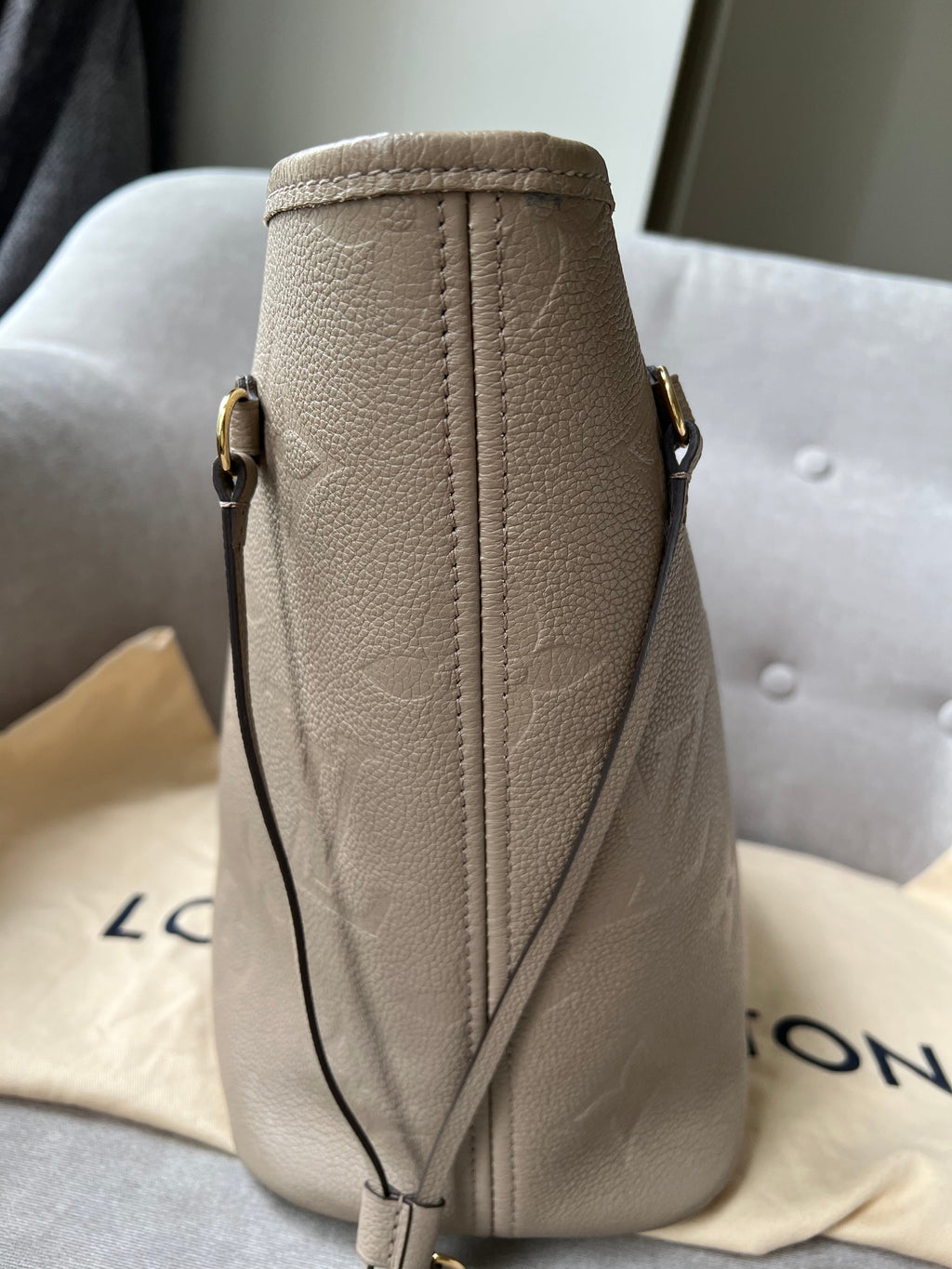 Louis Vuitton Neverfull MM Dune Empreinte (RRP £1,940)