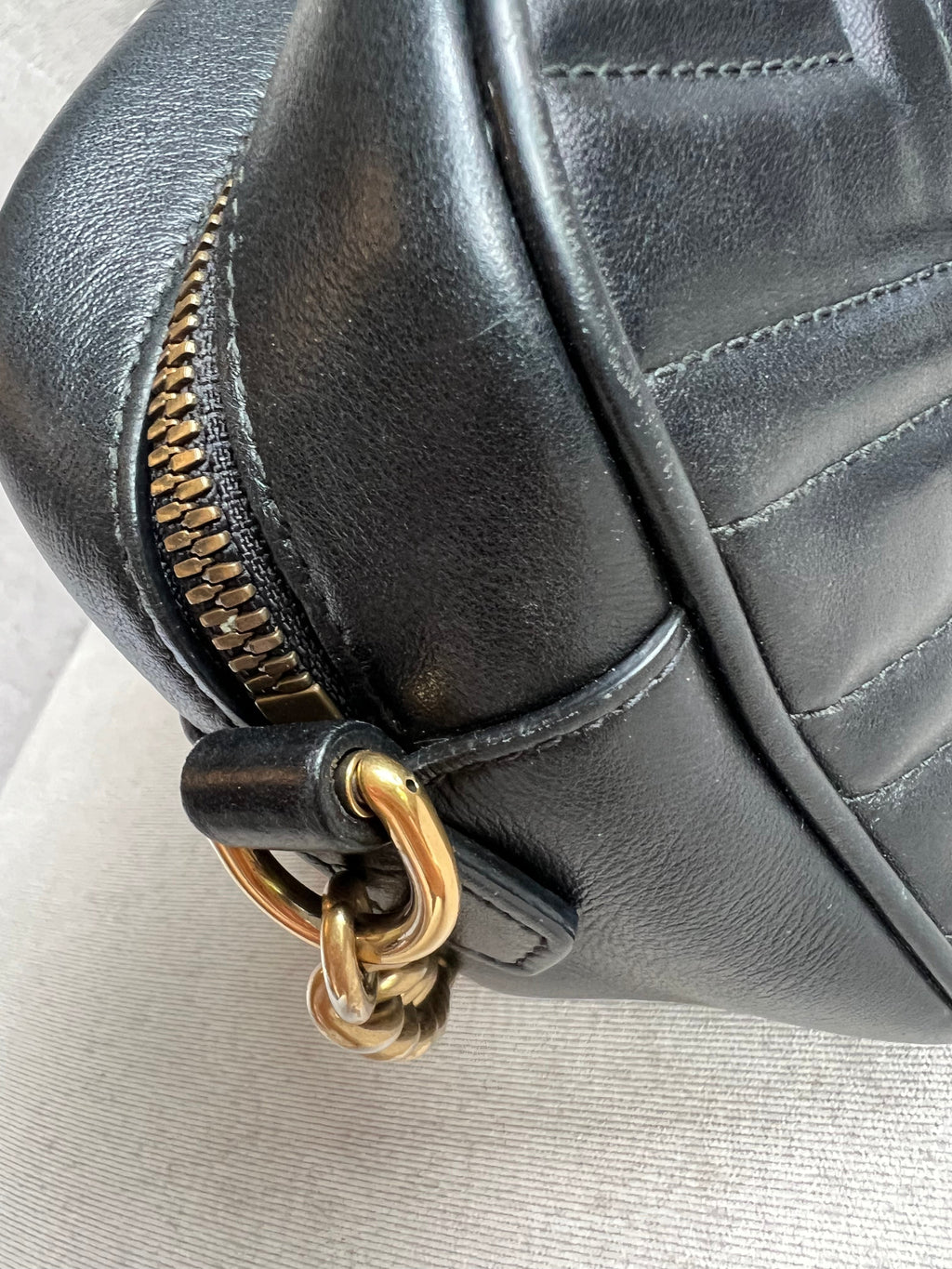 Gucci GG Black Marmont Small Shoulder Bag