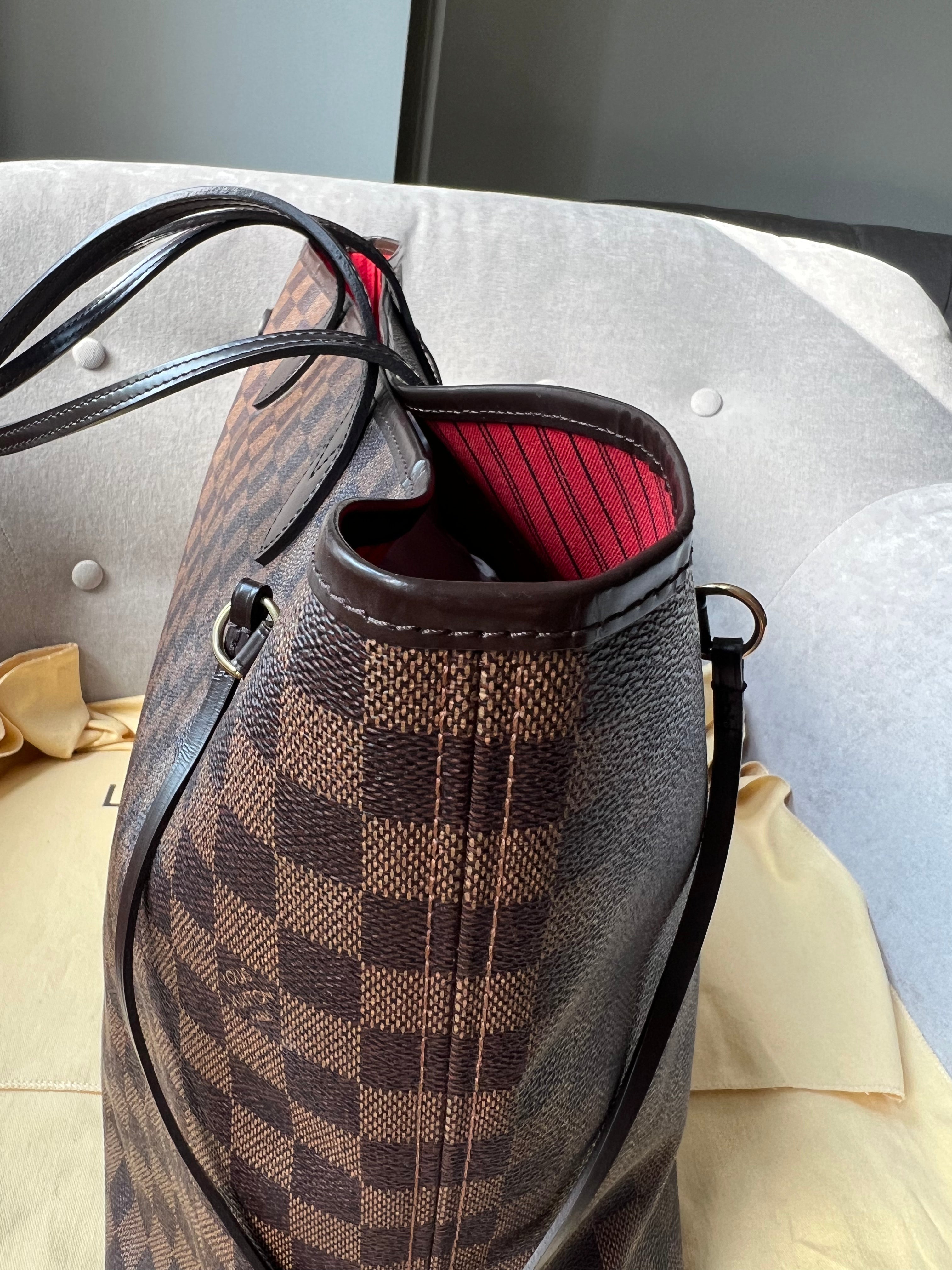 Louis Vuitton Neverfull GM Damier Ebene Cherry Interior (RRP £1,450)