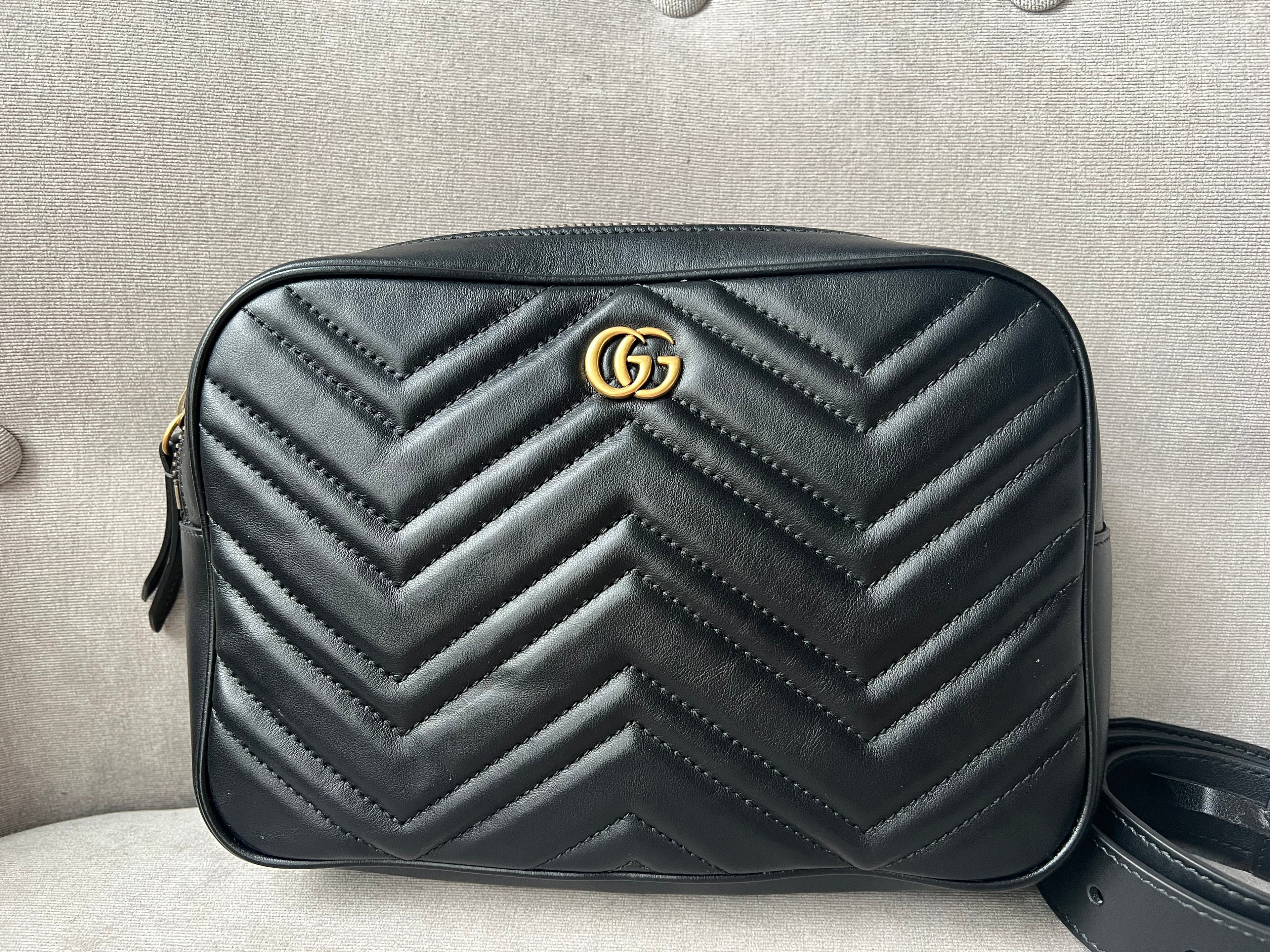 Gucci GG Black Marmont Belt Bag