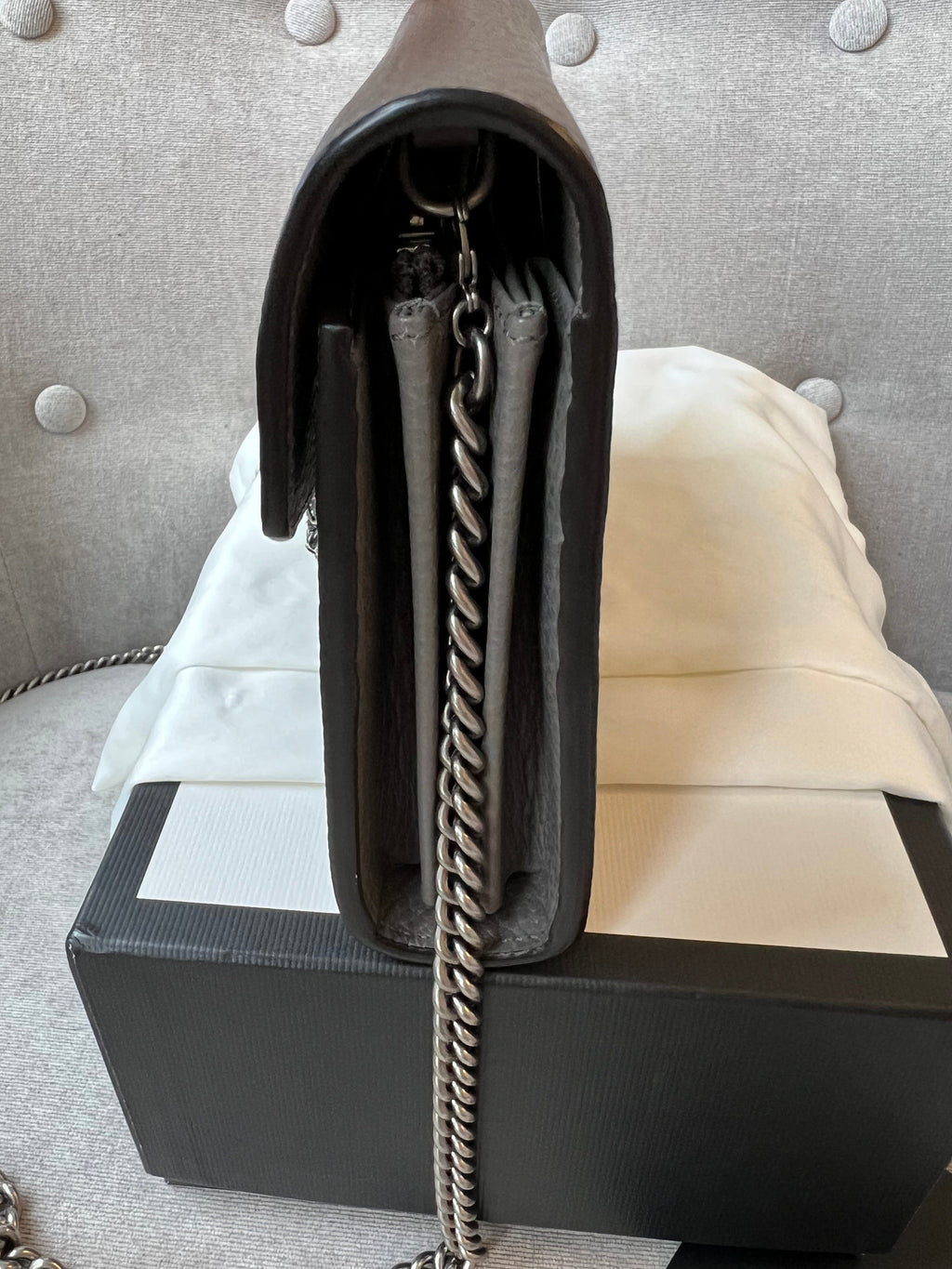 Gucci Dionysus Grey Mini Chain Bag (RRP £1340)