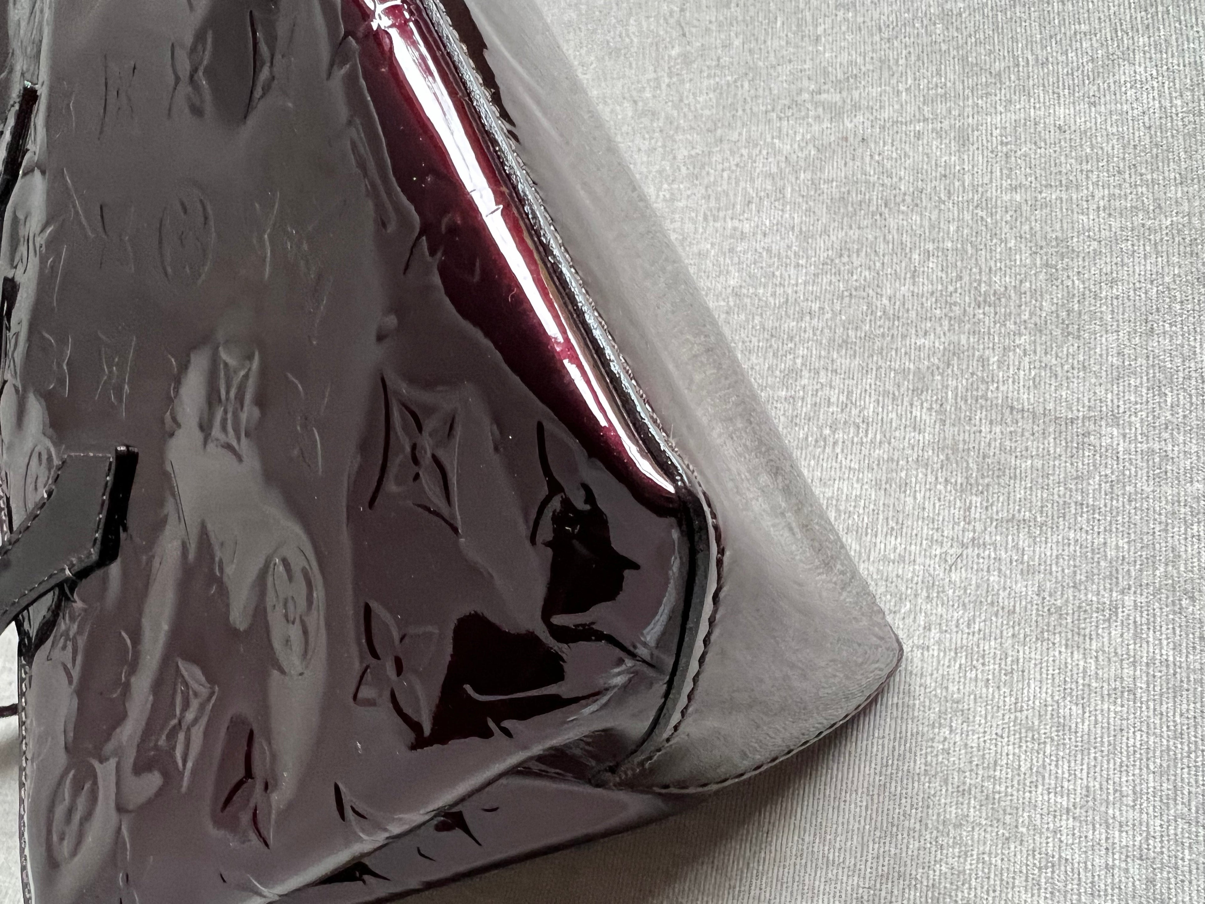 Louis Vuitton Wilshire Amarante Vernis Patent Leather
