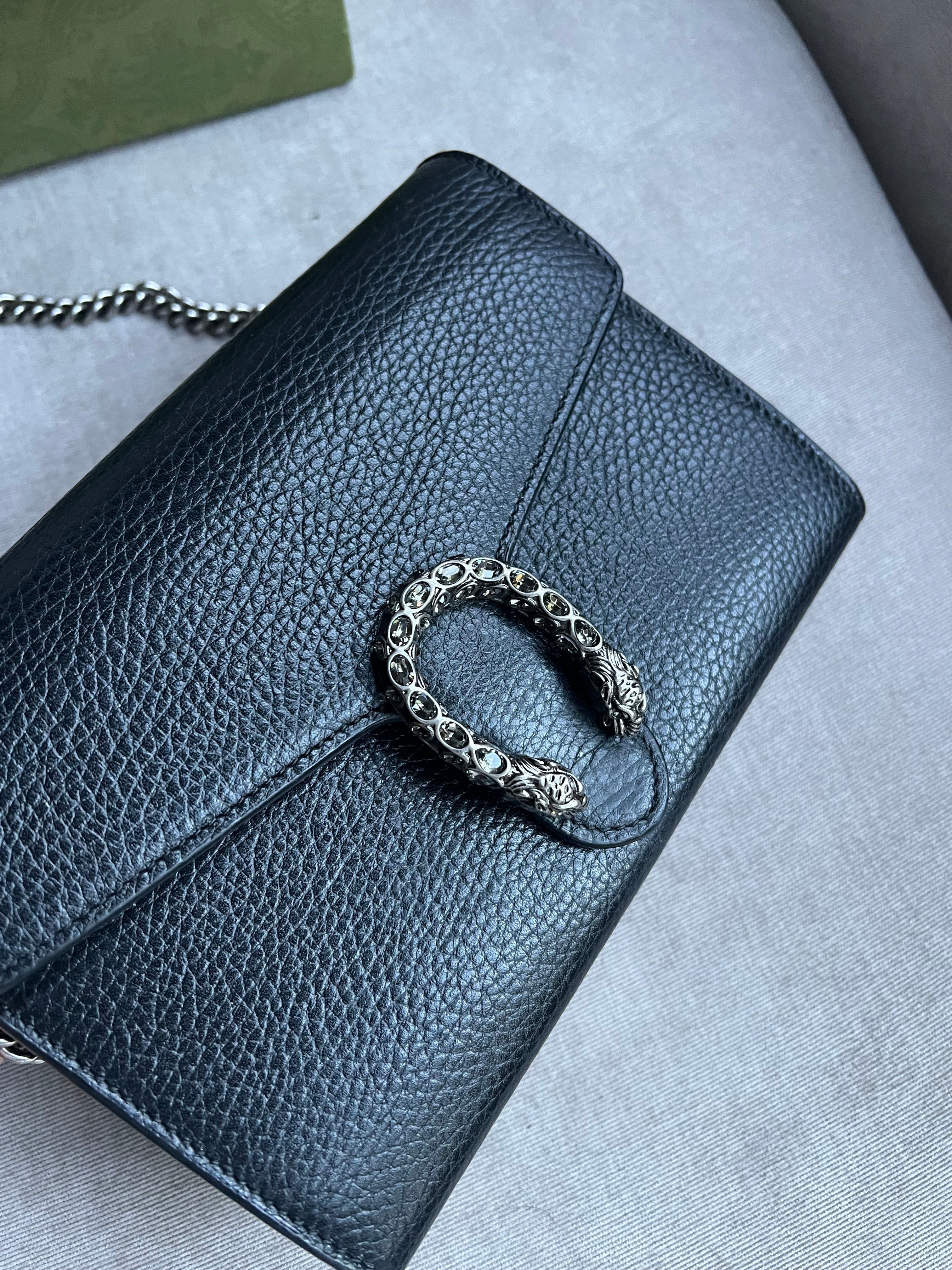 Gucci Dionysus Black Mini Chain Bag