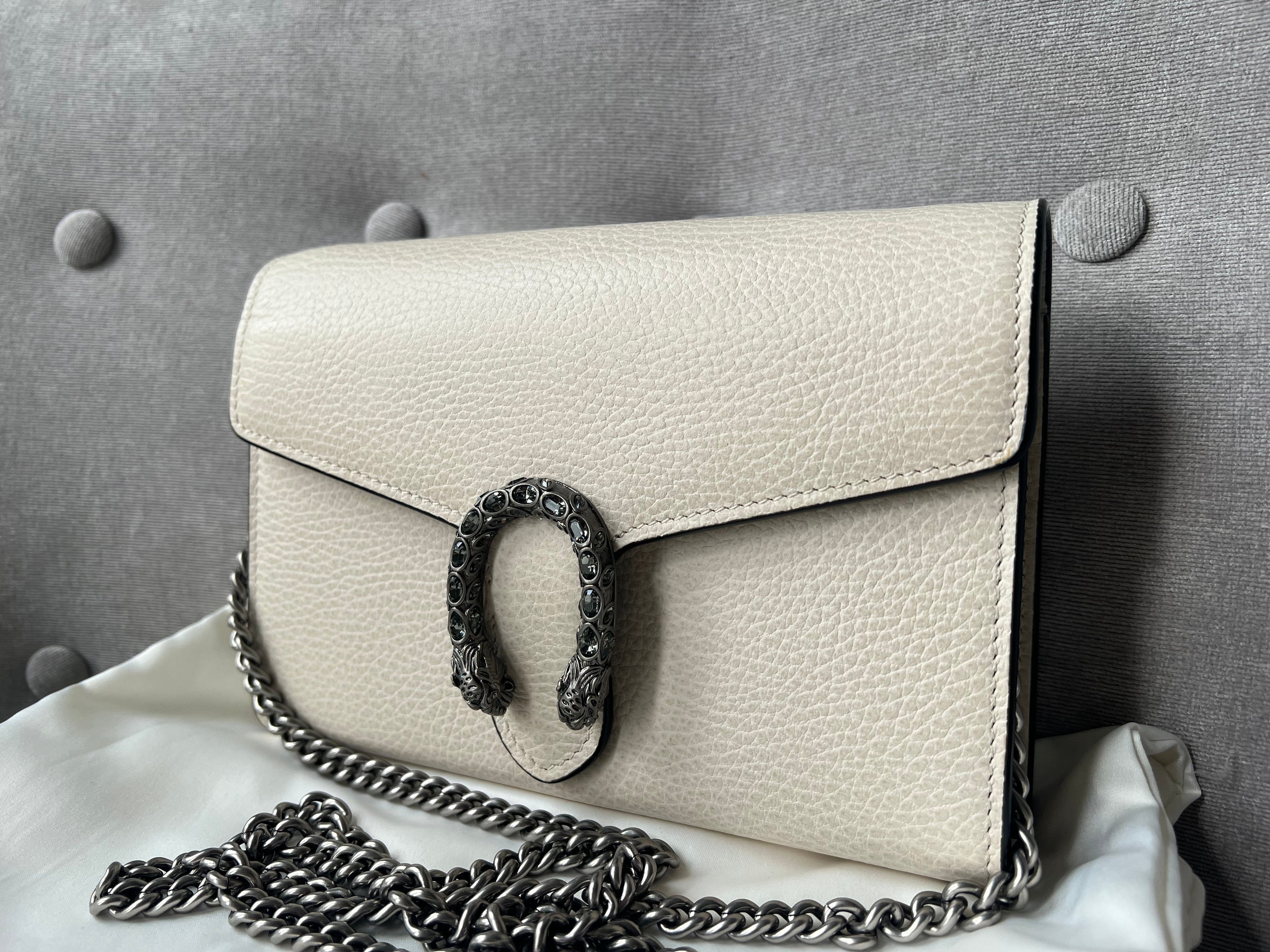 Gucci Dionysus White Mini Chain Bag (RRP £1340)