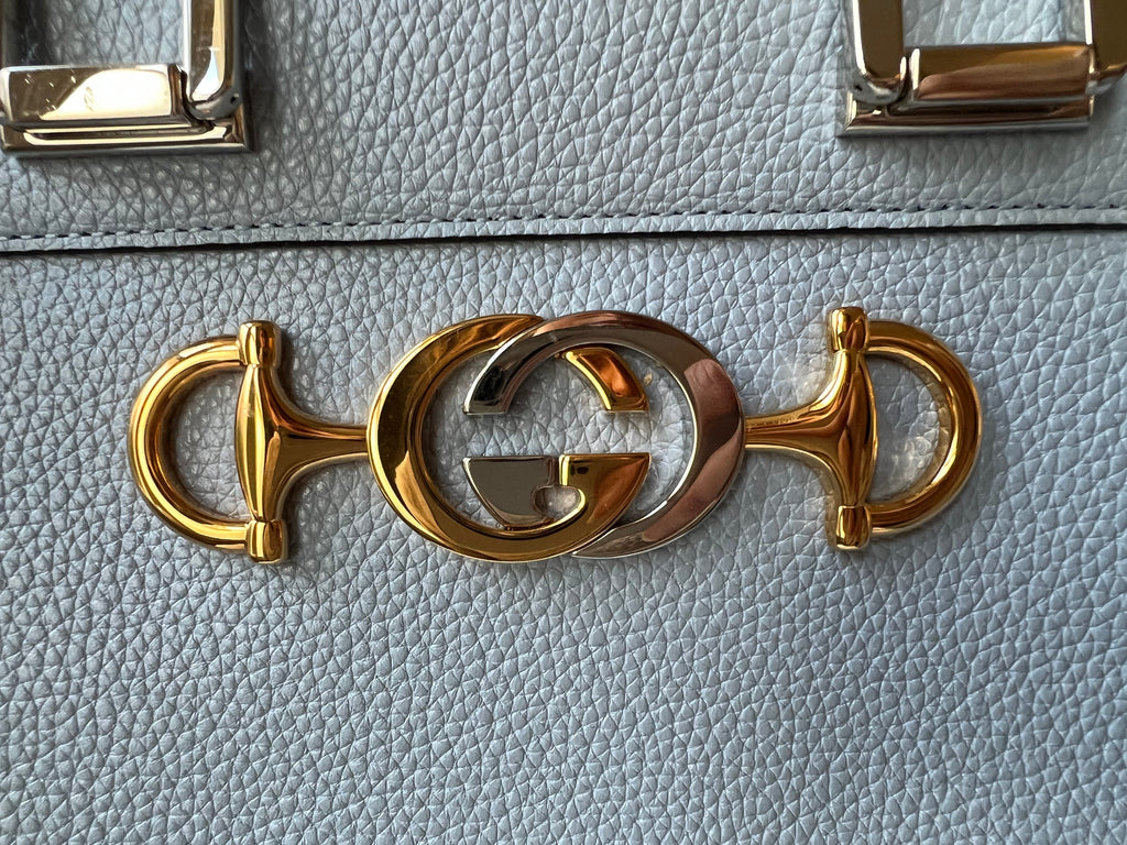 Gucci Pale Blue Medium Zumi Tote