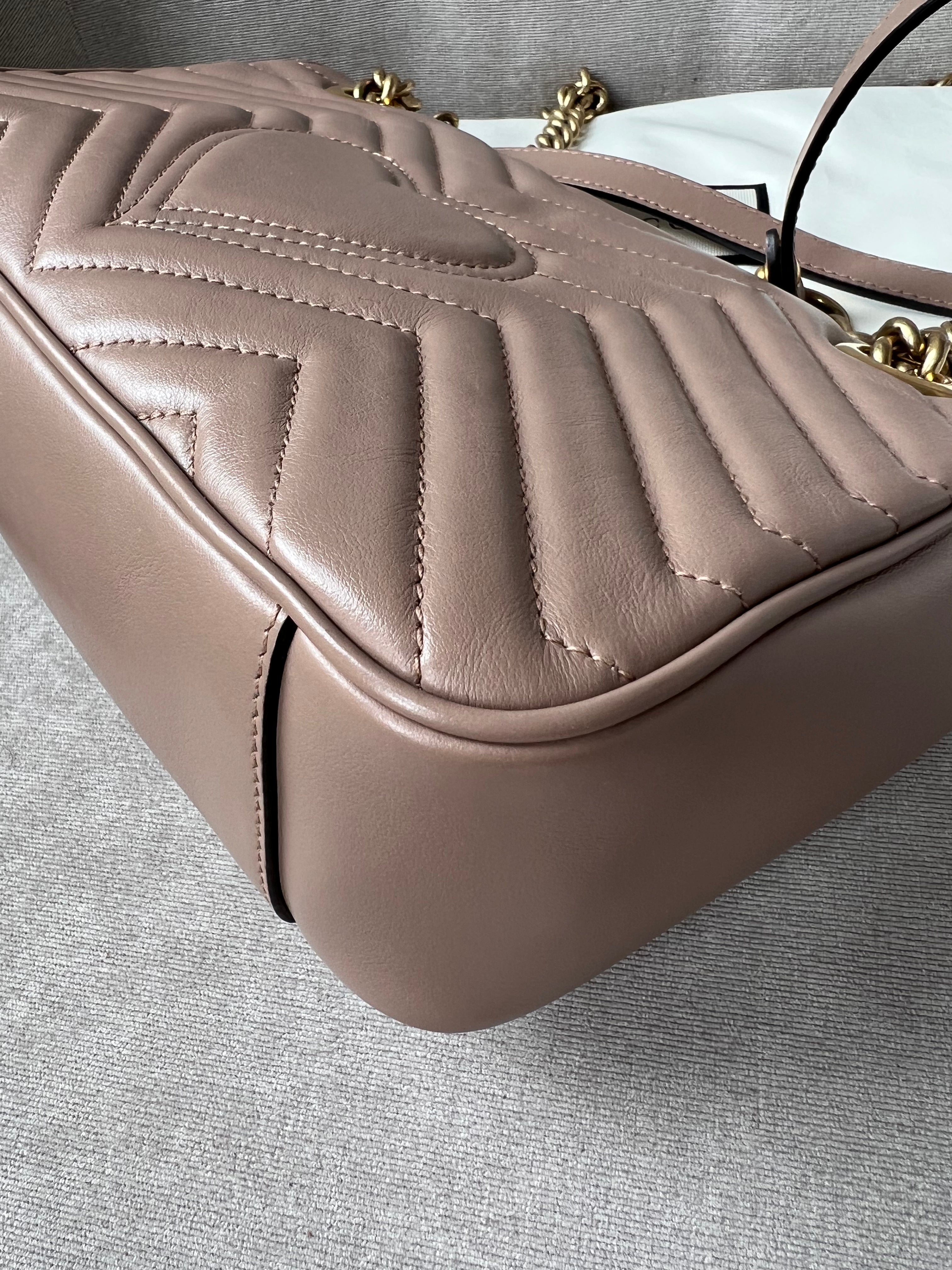 Gucci GG Dusty Pink Marmont Small Shoulder Bag (RRP £1800)
