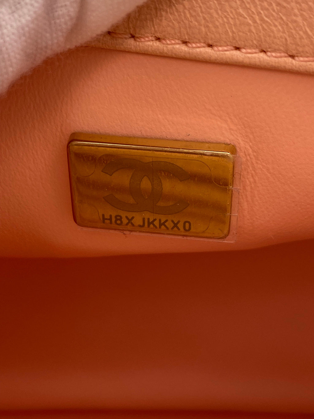 Chanel Pearl Crush Mini Square Flap Bag with Brushed Gold Hardware