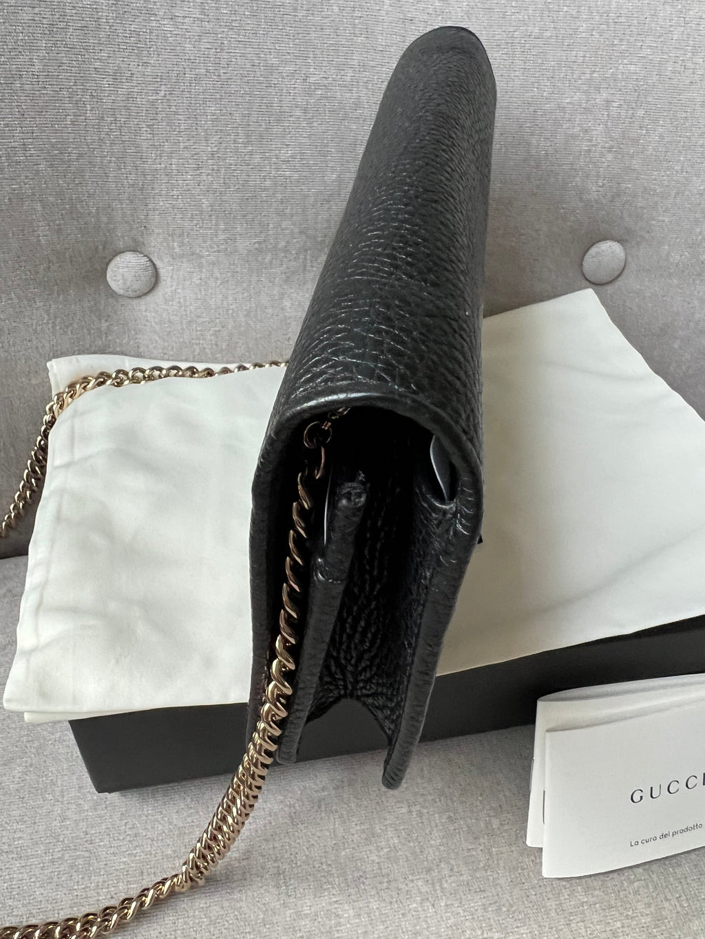 Gucci Black Soho Chain Wallet
