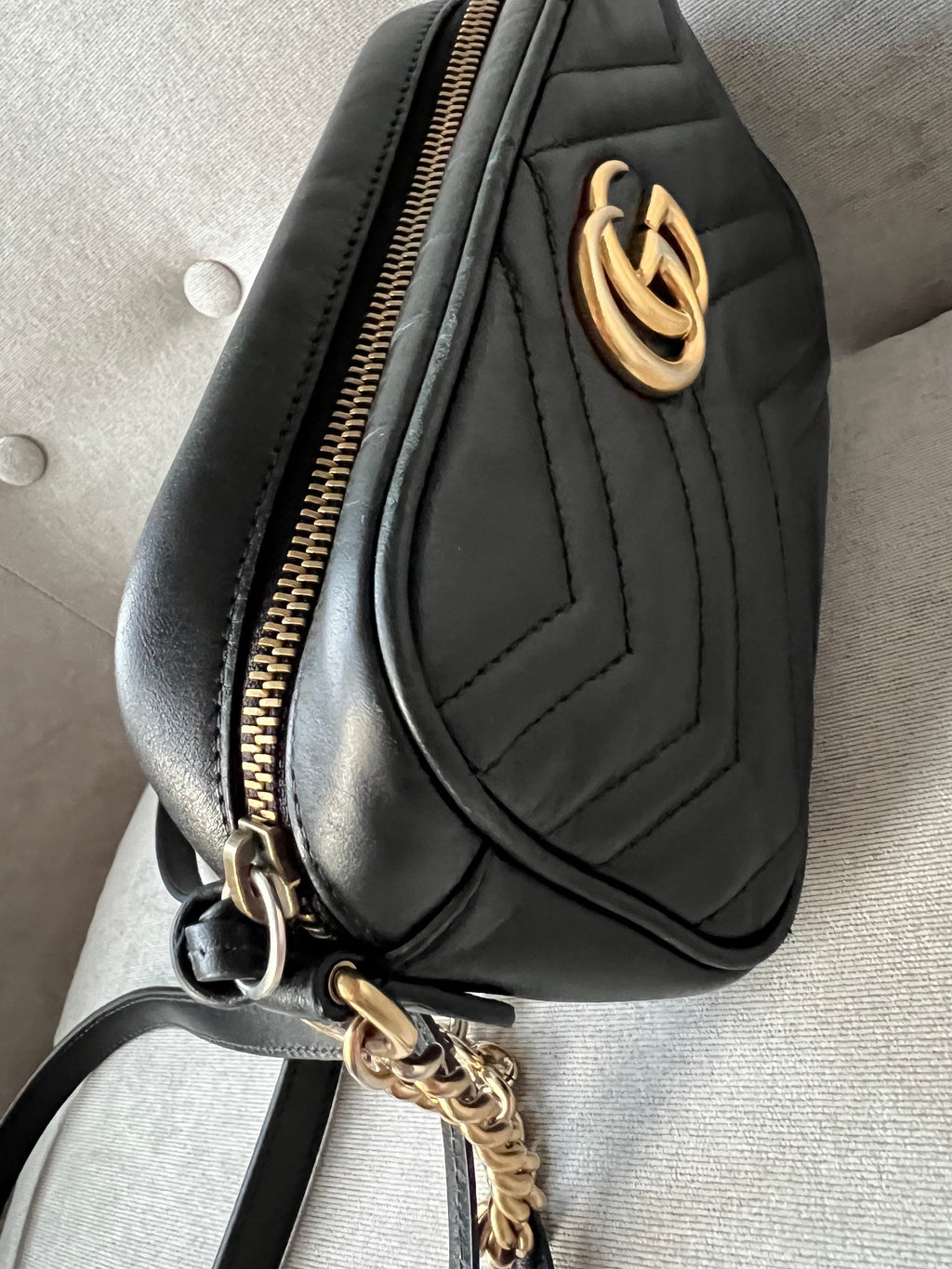 Gucci GG Black Marmont Mini Shoulder Bag (RRP £1,160)