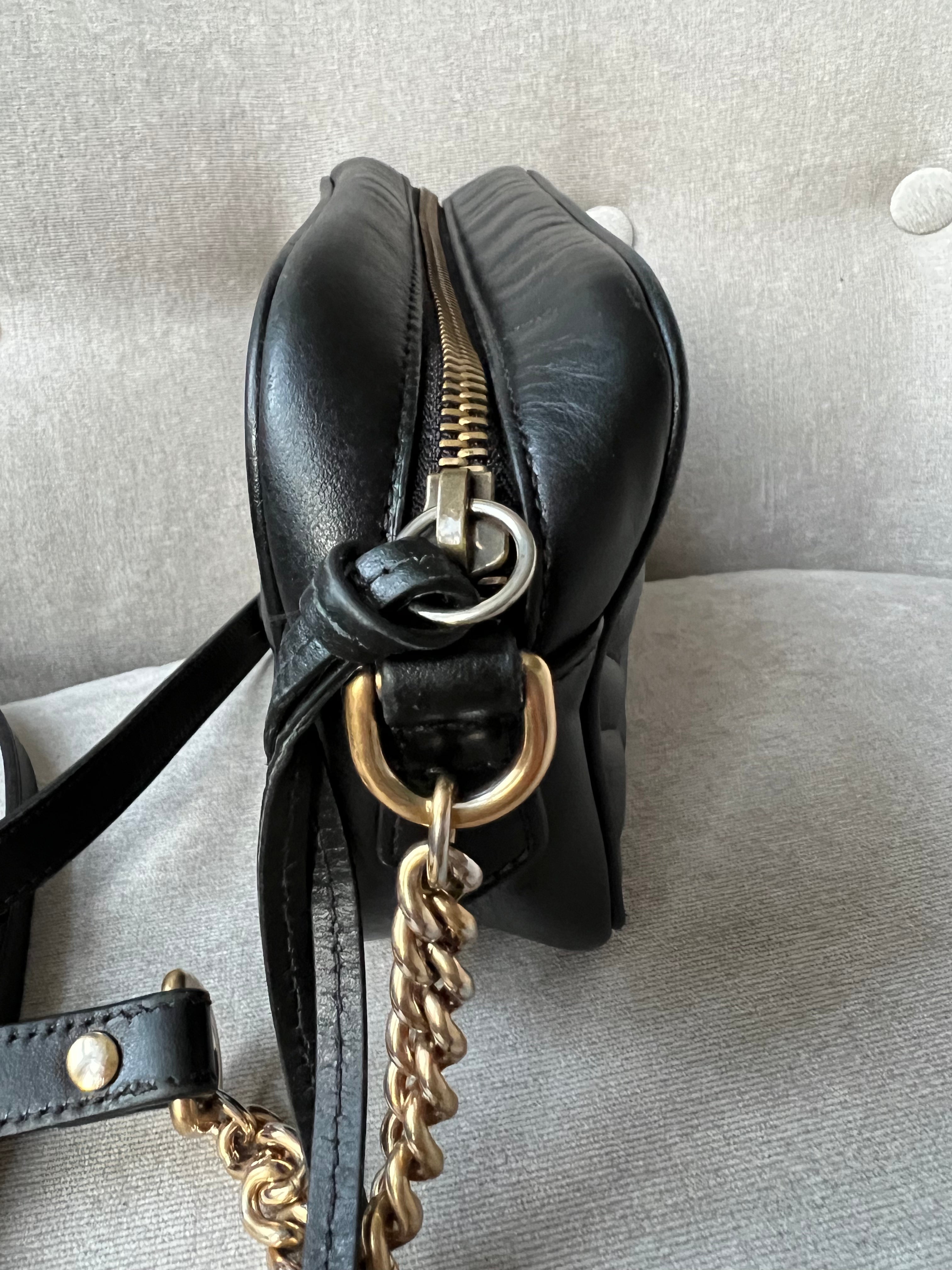 Gucci GG Black Marmont Mini Shoulder Bag (RRP £1,160)