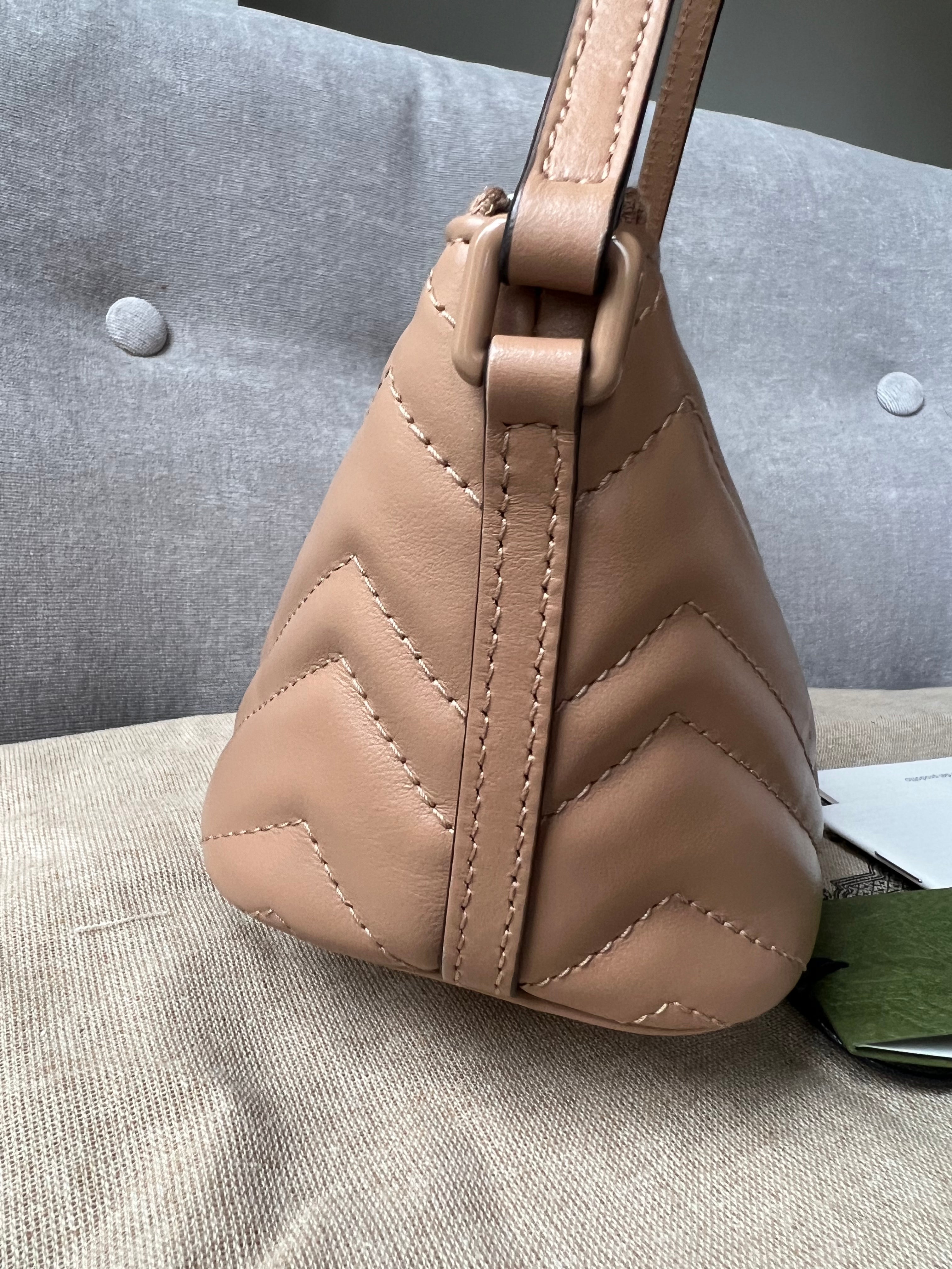 Gucci GG Rose Beige Marmont Shoulder Bag