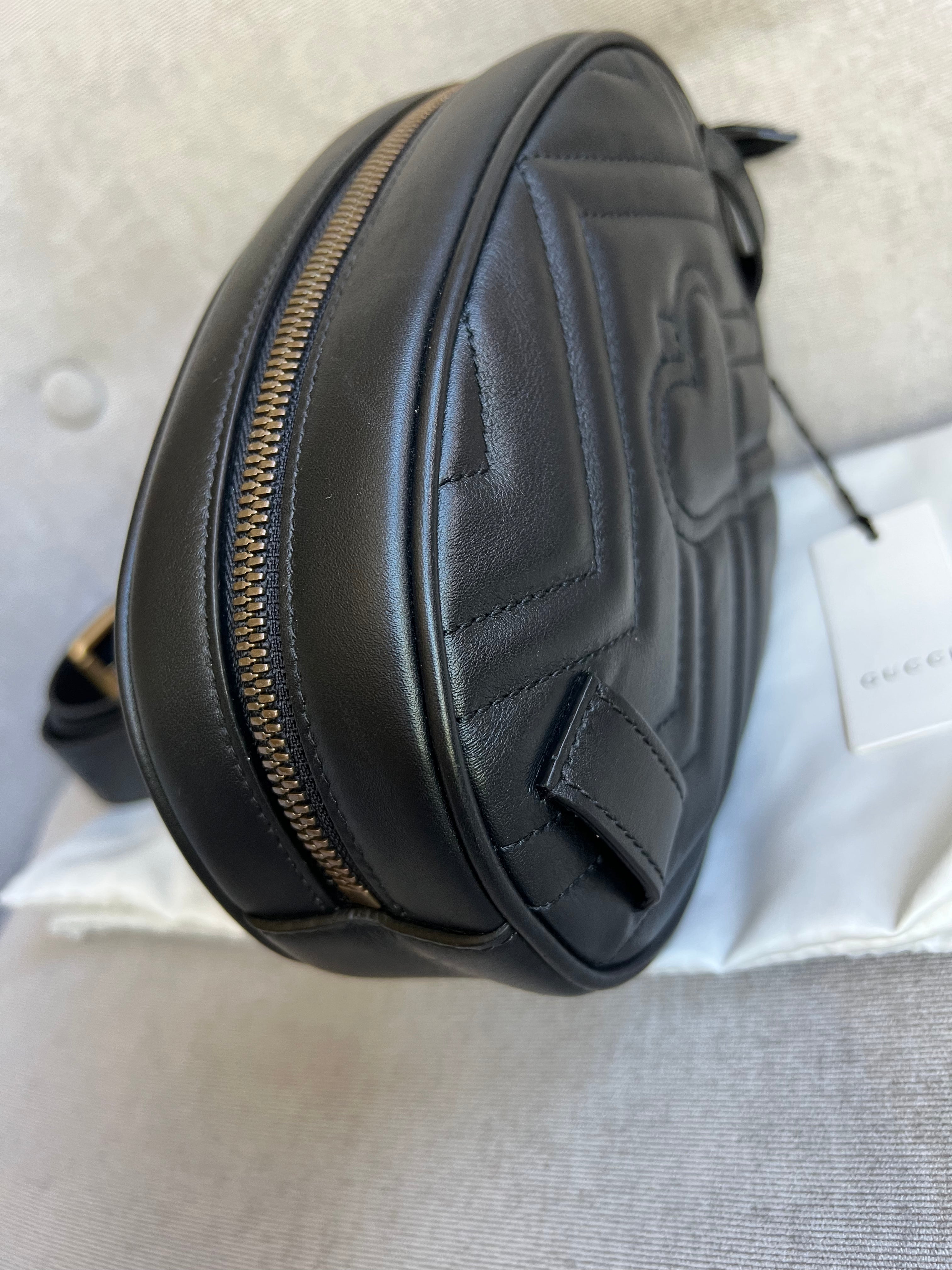 Gucci GG Black Marmont Belt Bag