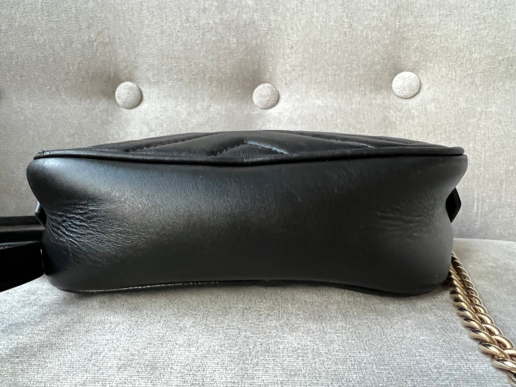 Gucci GG Black Marmont Mini Shoulder Bag (RRP £1,160)