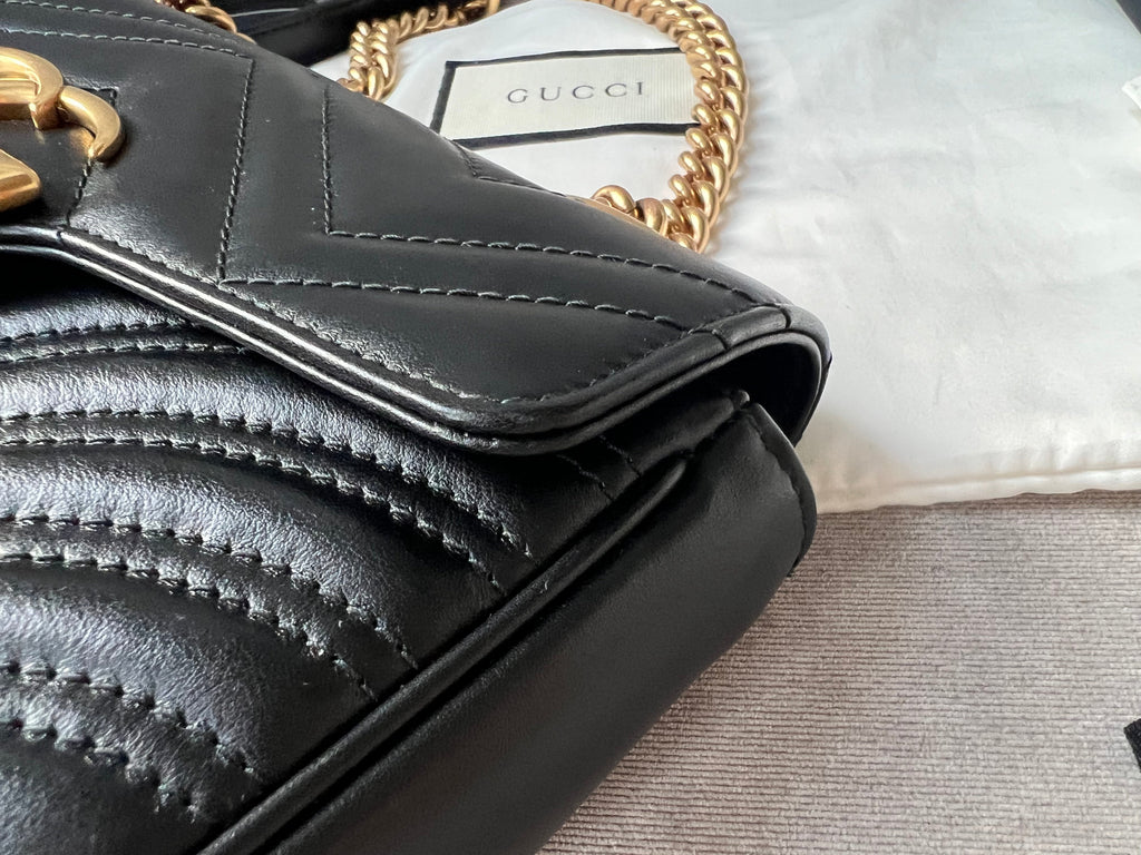 Gucci GG Black Marmont Mini Shoulder Bag