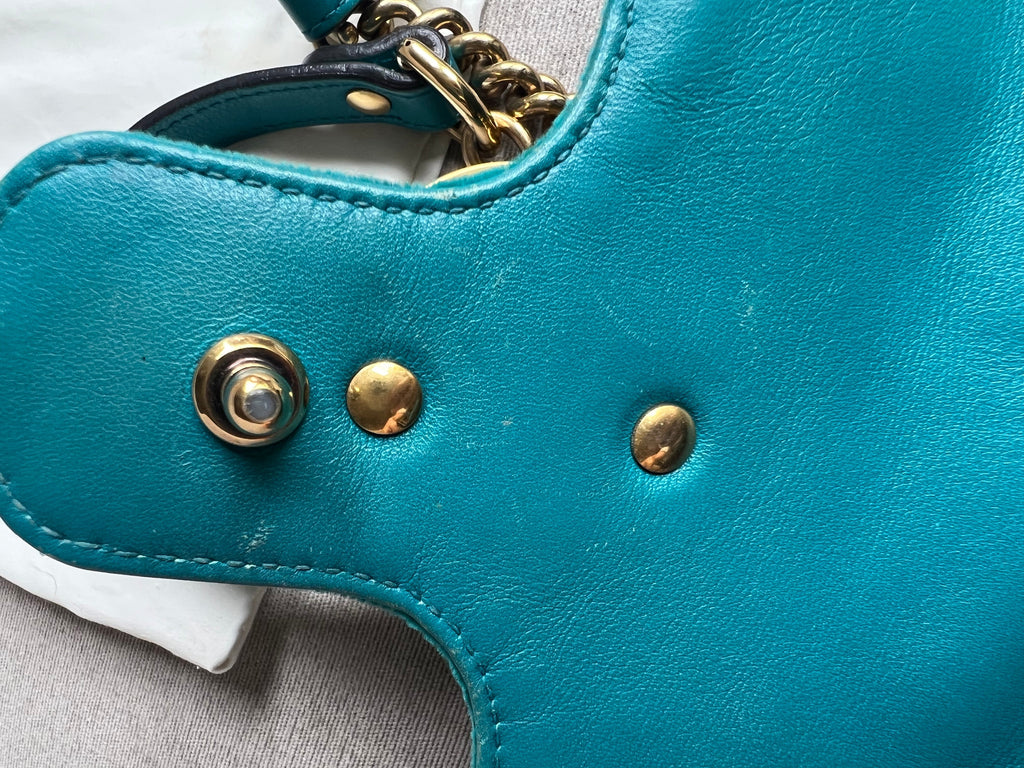 Gucci GG Mini Velvet Marmont Mini Shoulder Bag