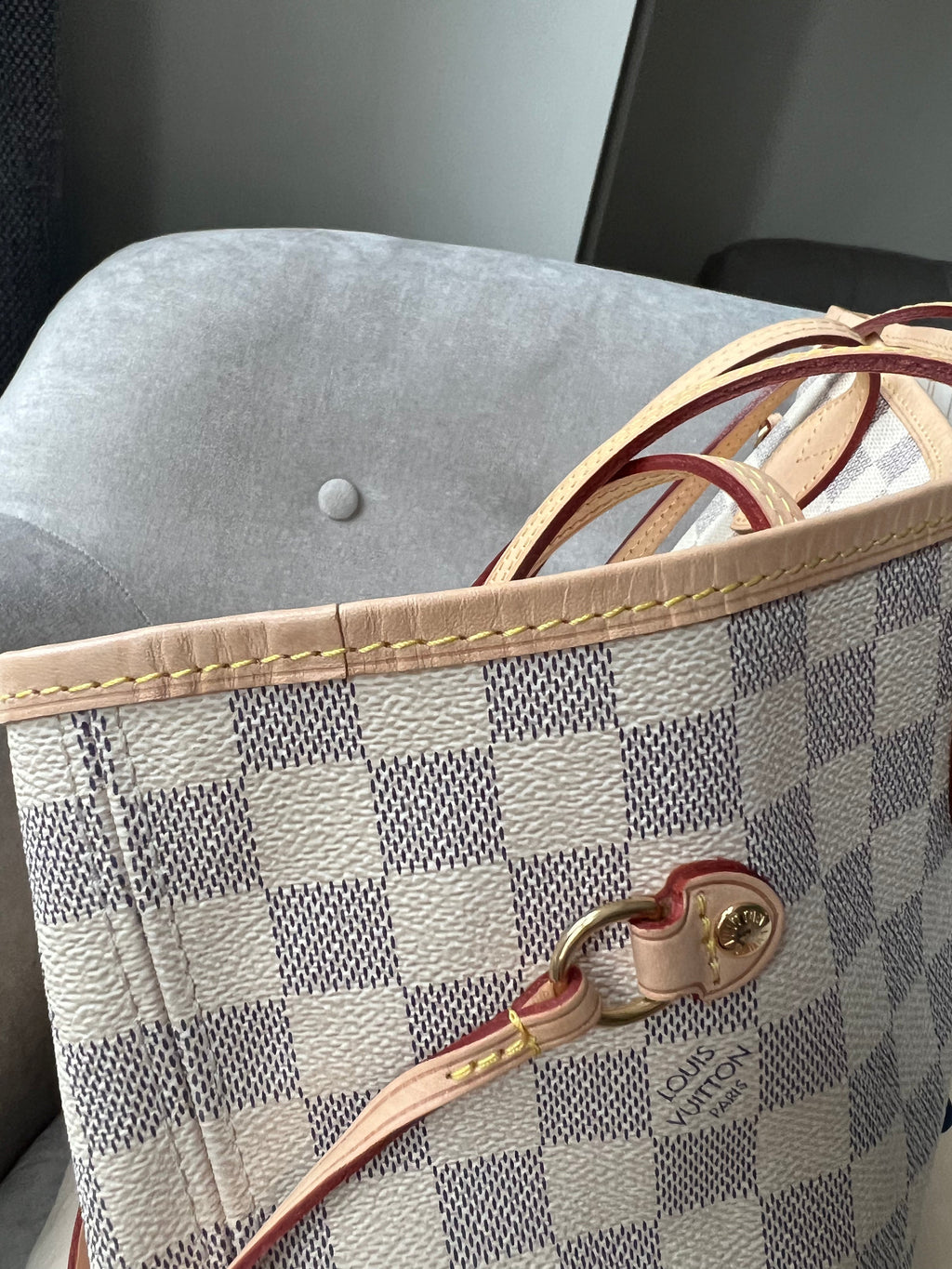 Louis Vuitton Neverfull MM  Damier Azur (RRP £1,410)